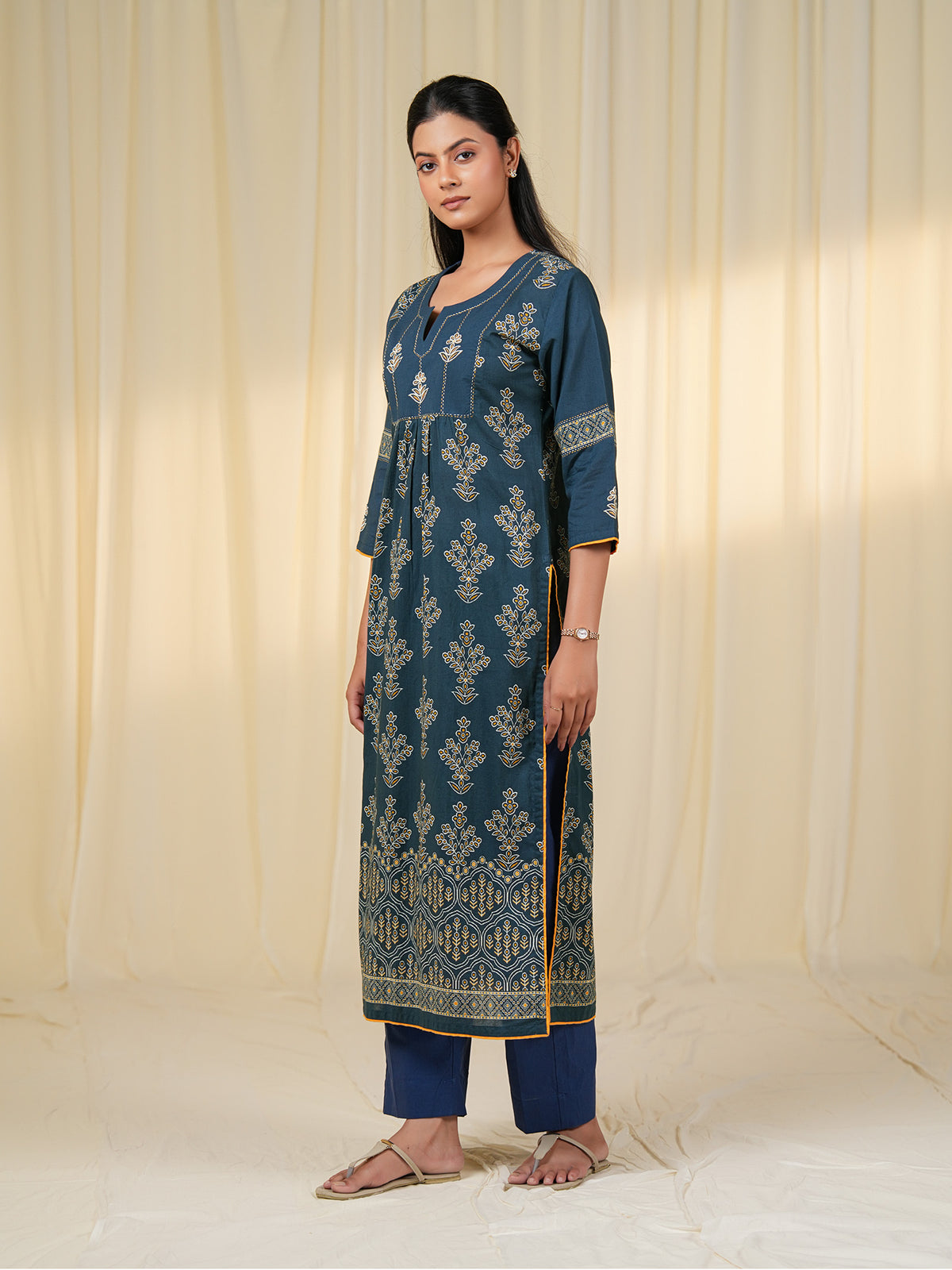 Neelambar Cotton Kurta