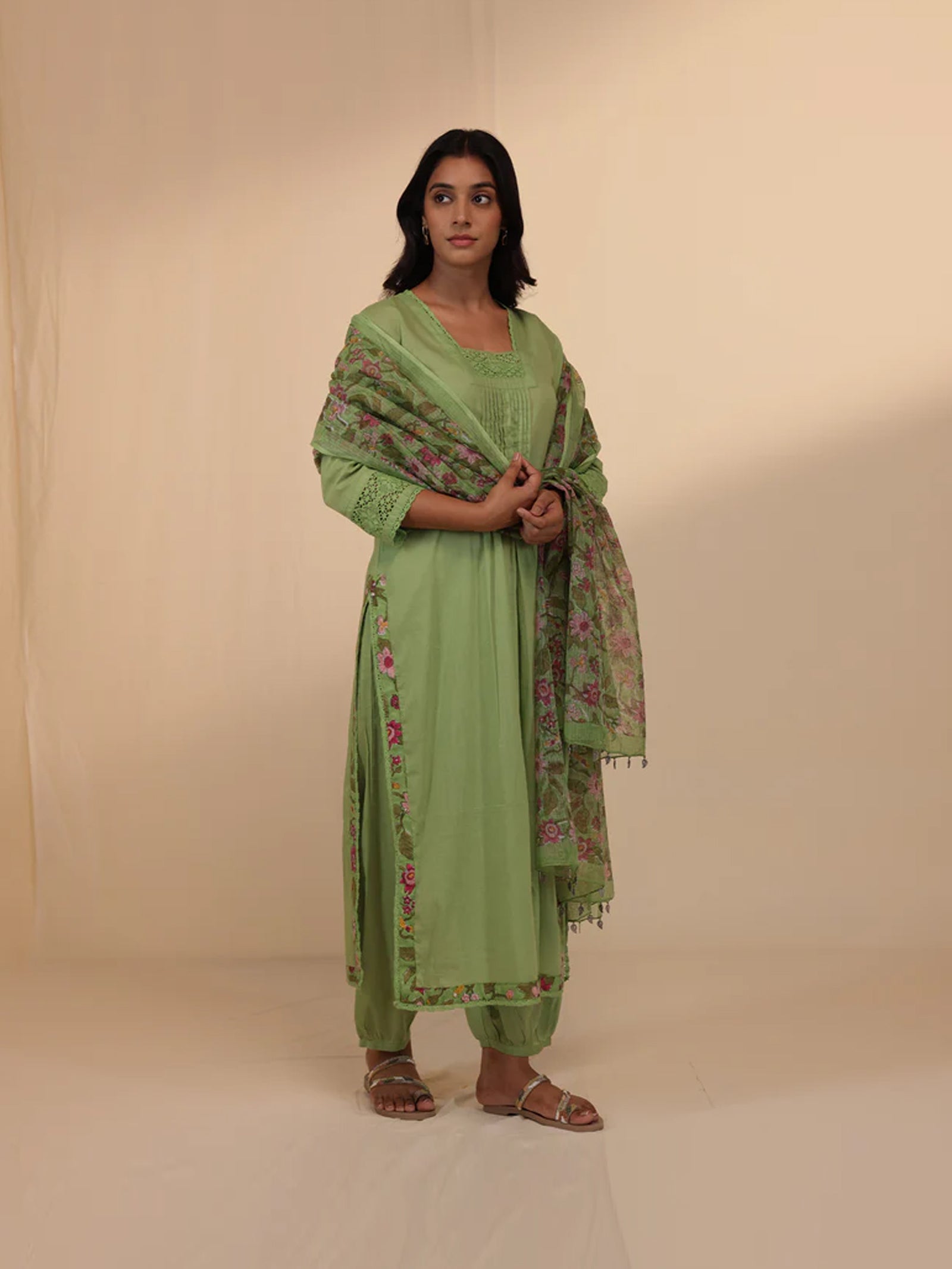 Nettle Green Kota Dupatta
