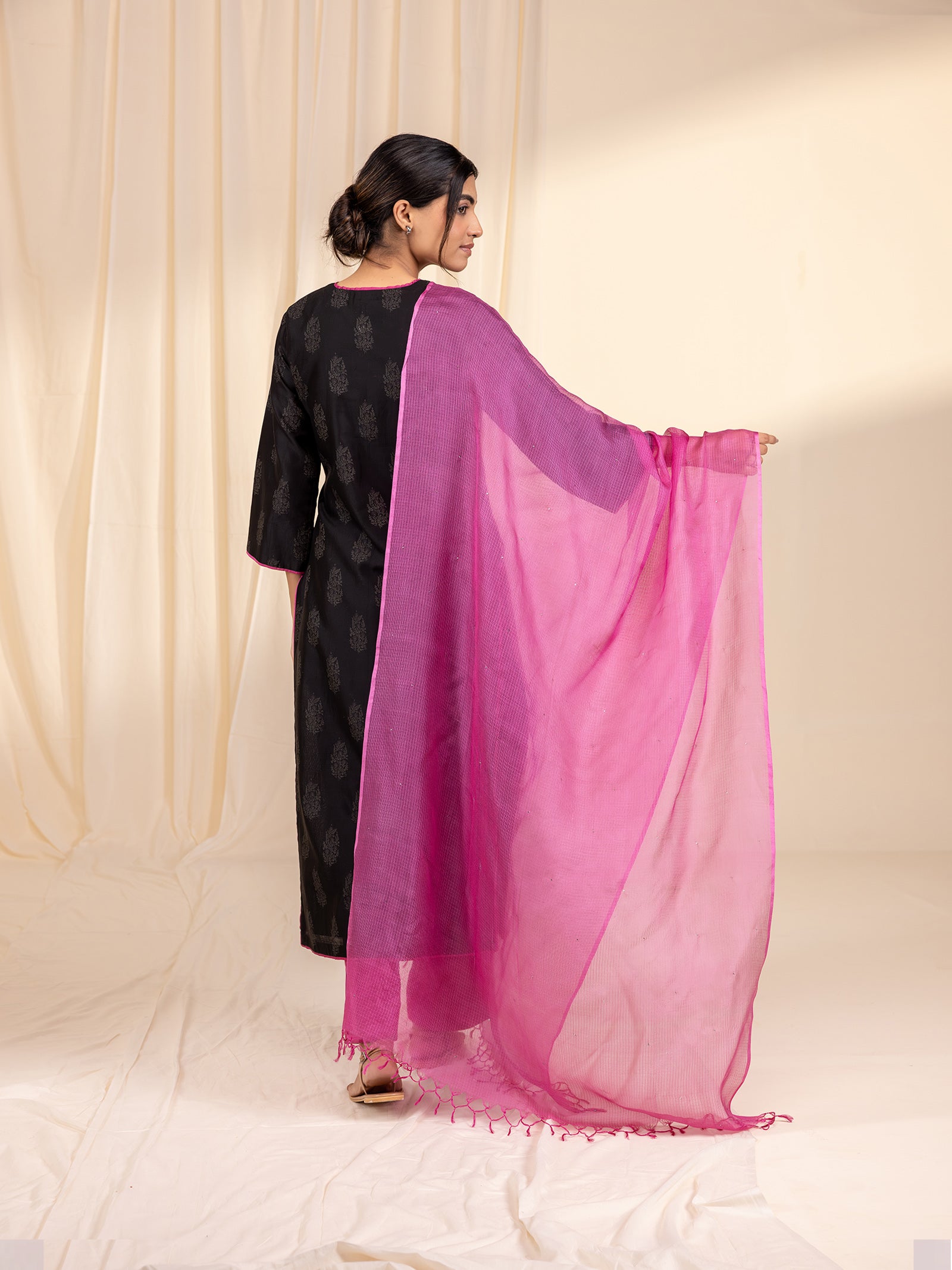 Night Beauty Kota Silk Dupatta