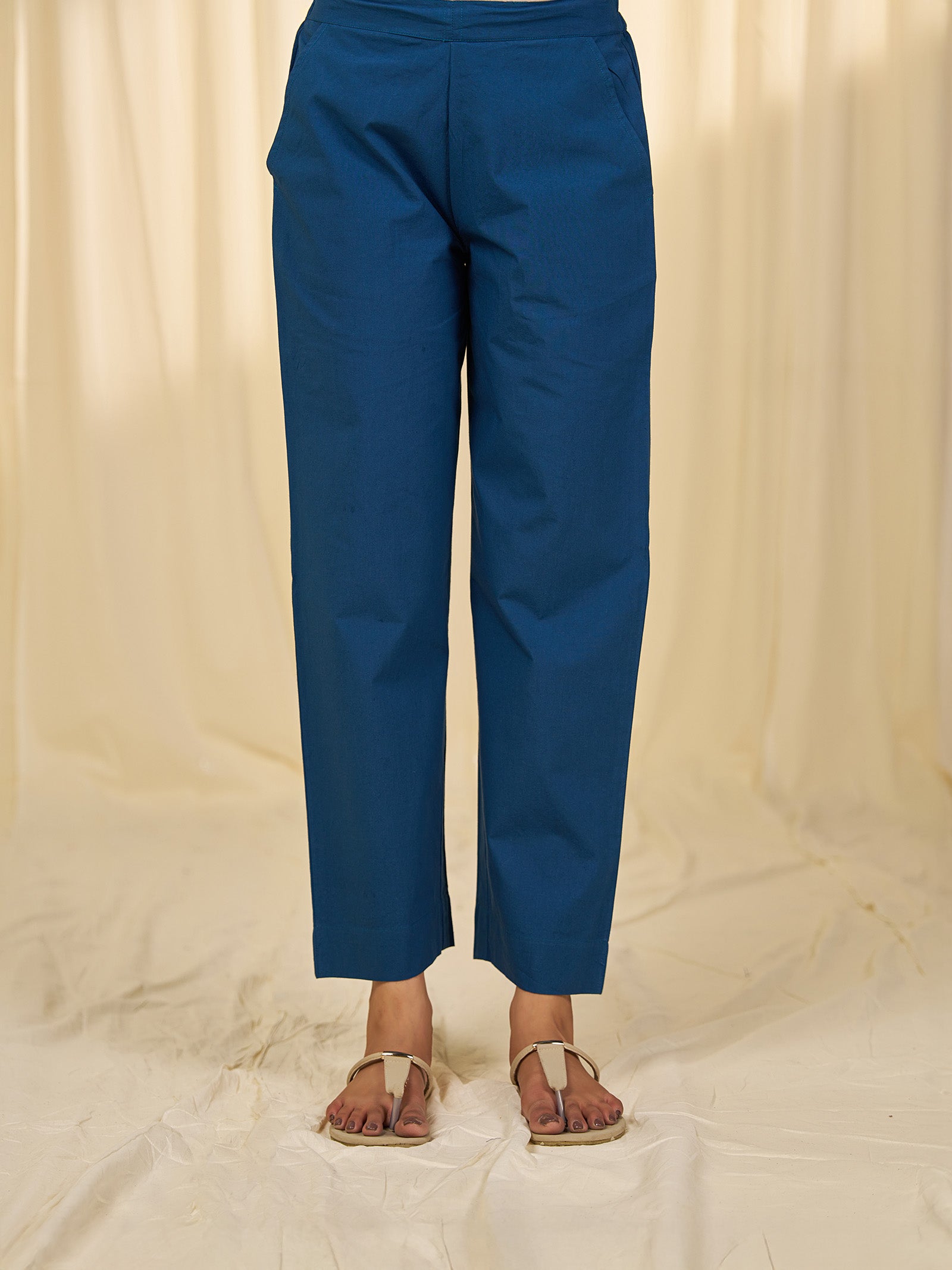 Noor Cotton Straight Pants