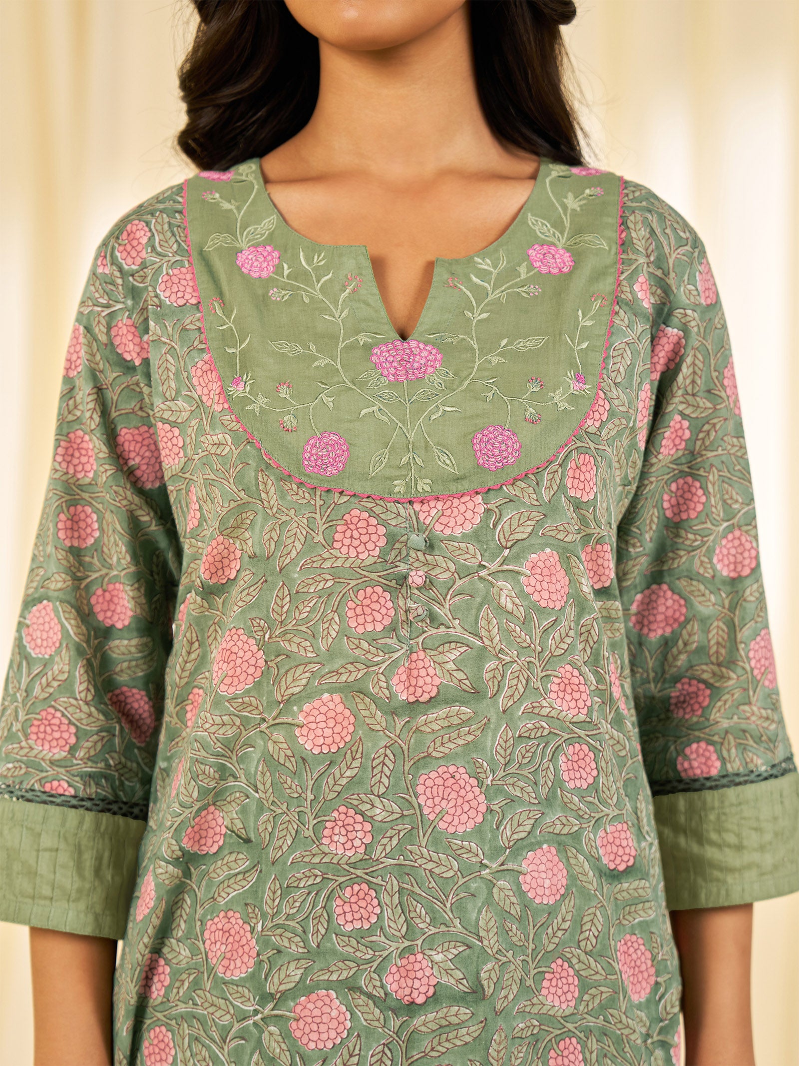 Olive Green - Sri Lanka Cotton Kurta