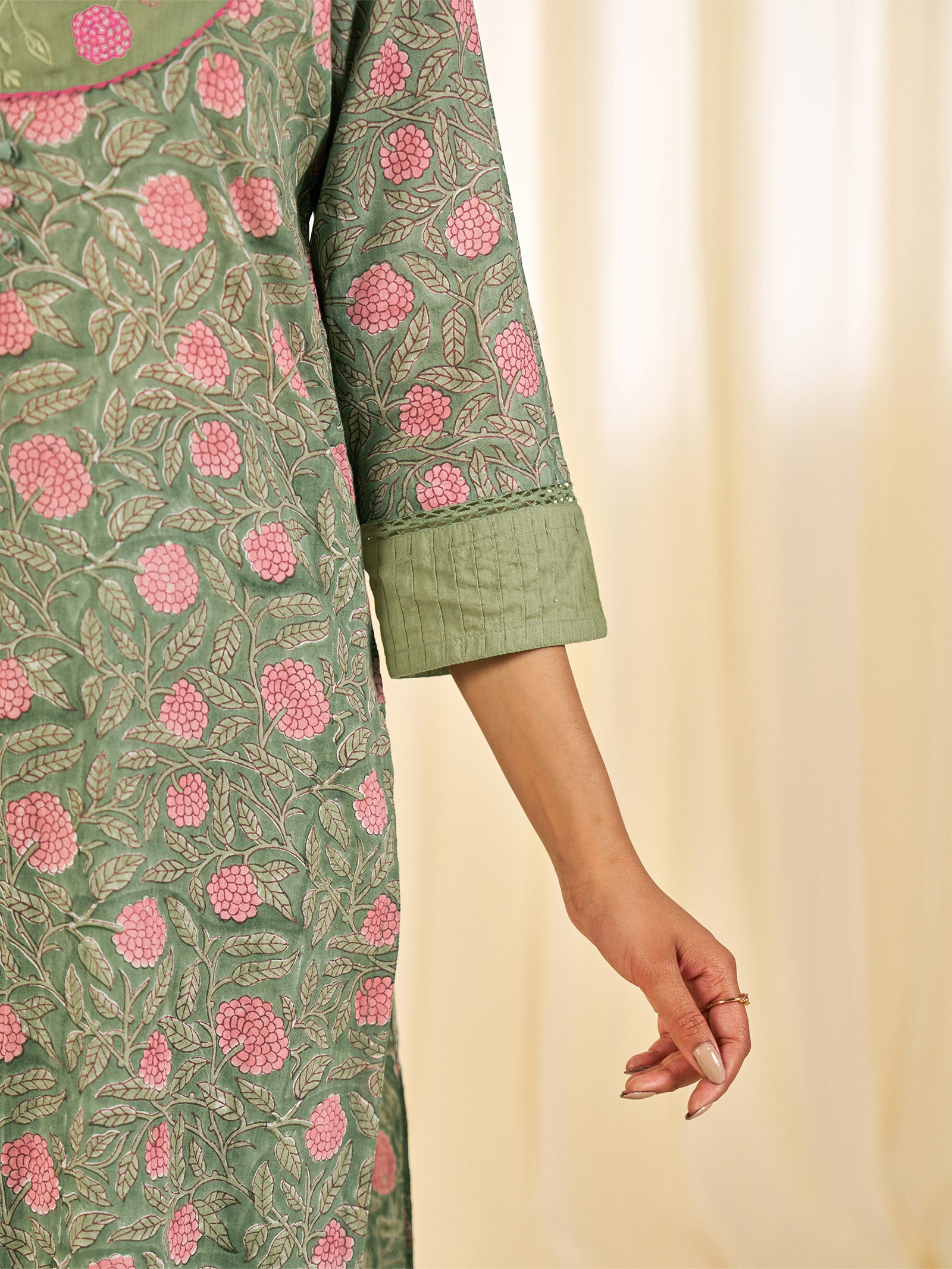 Olive Green - Sri Lanka Cotton Kurta