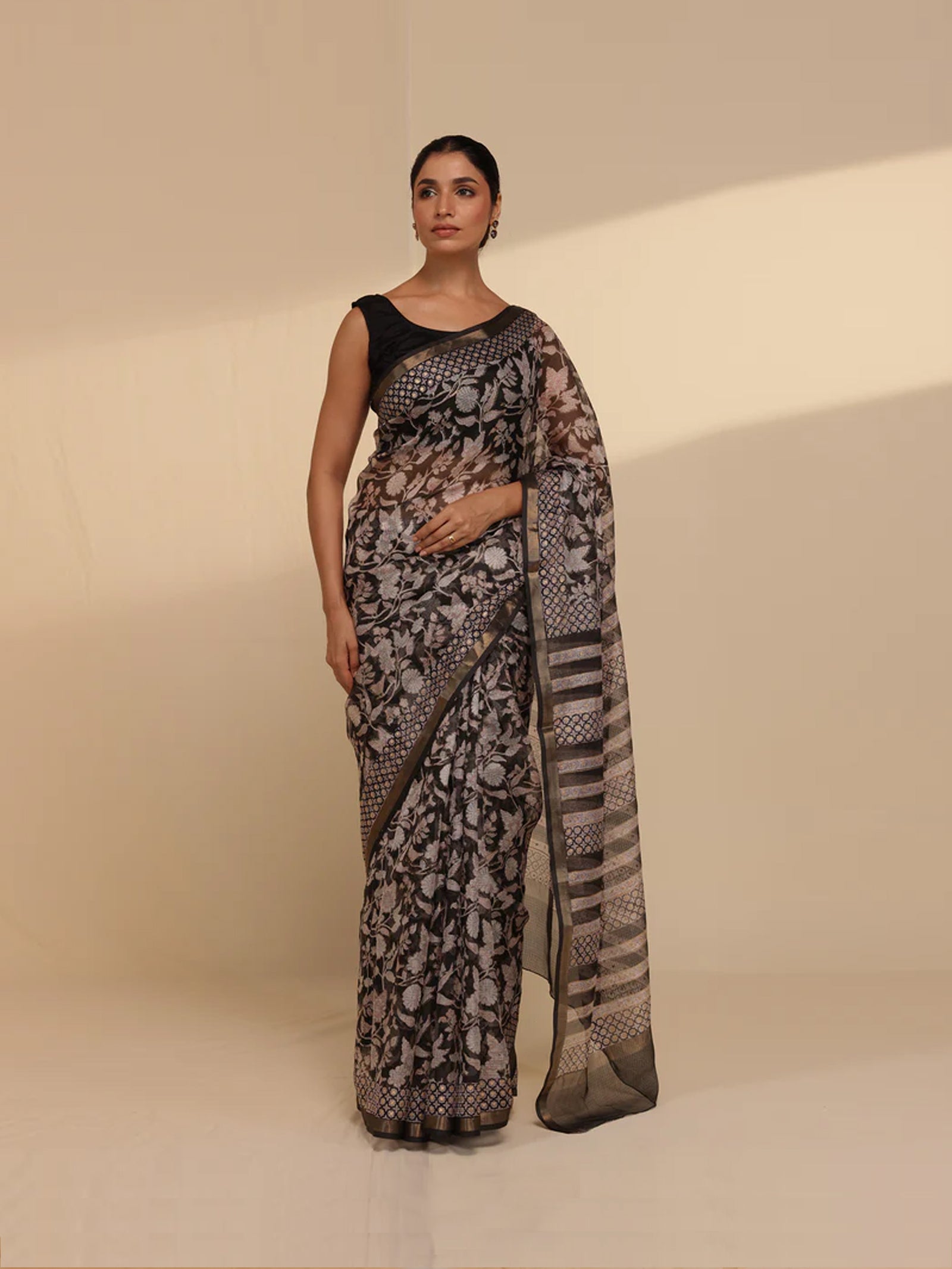 Onyx Kota Silk Saree