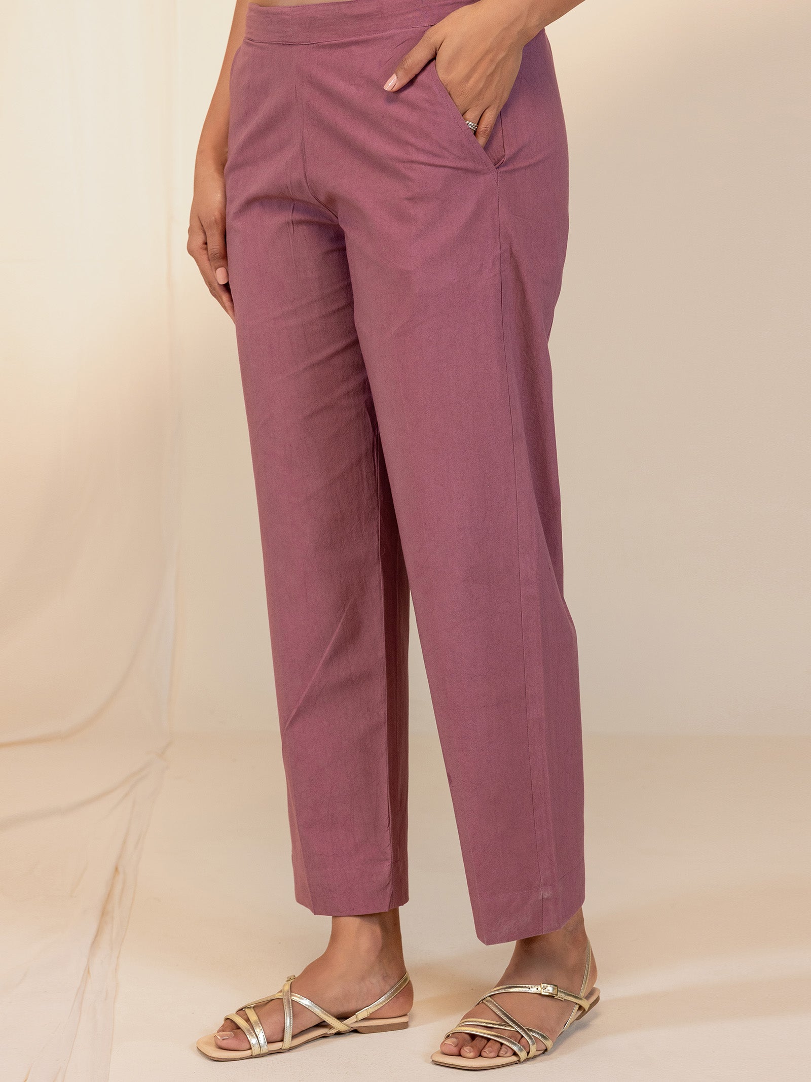 The Better Half Cotton Straight Pant