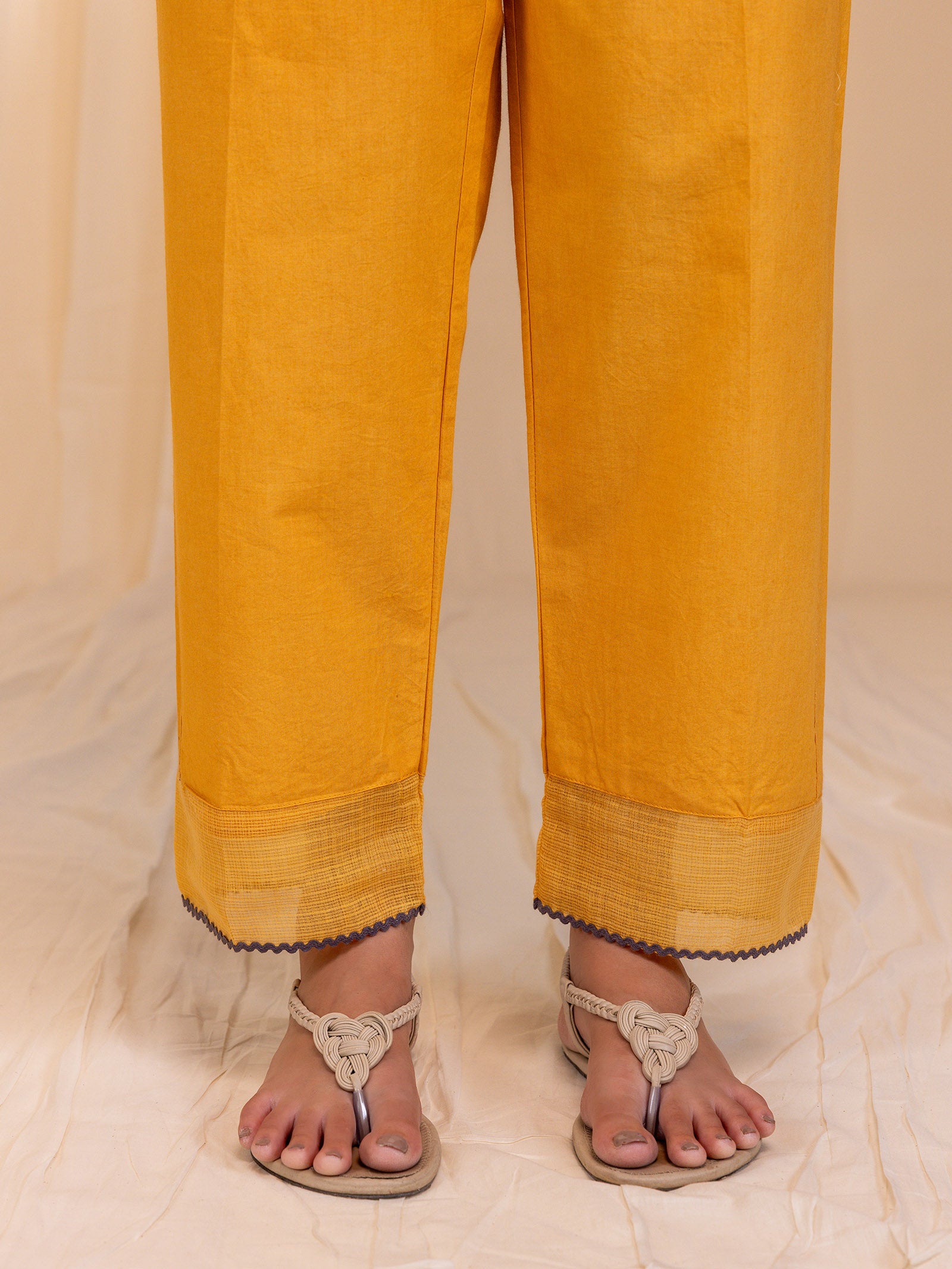 Forest Floor Cotton Straight Pant
