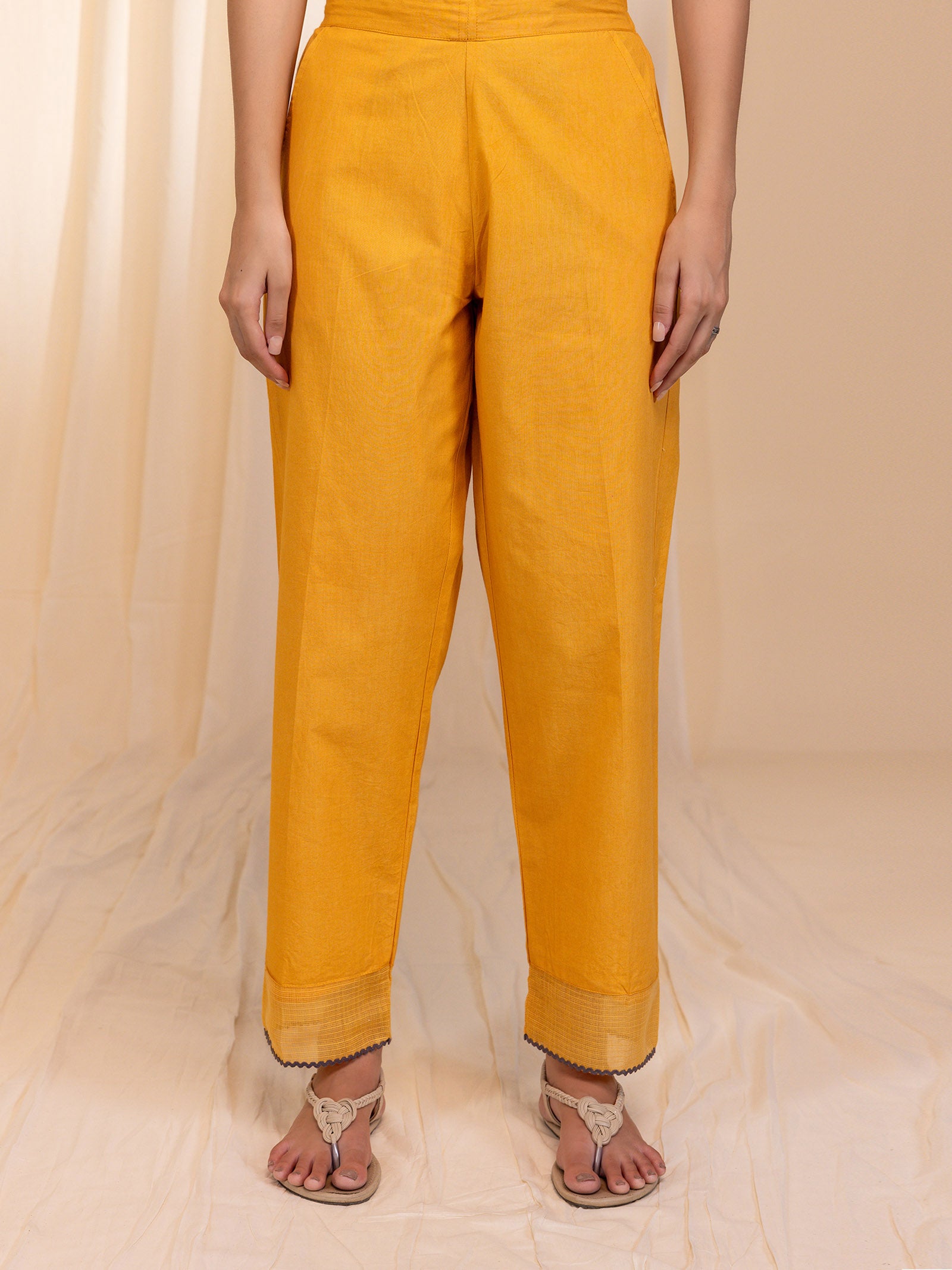Forest Floor Cotton Straight Pant
