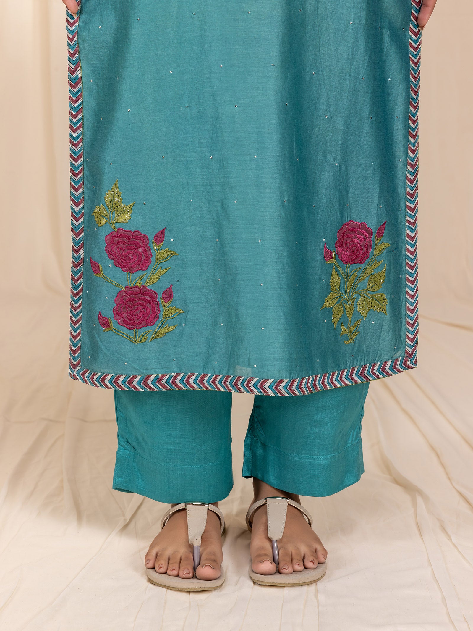 Panna Chanderi Kurta