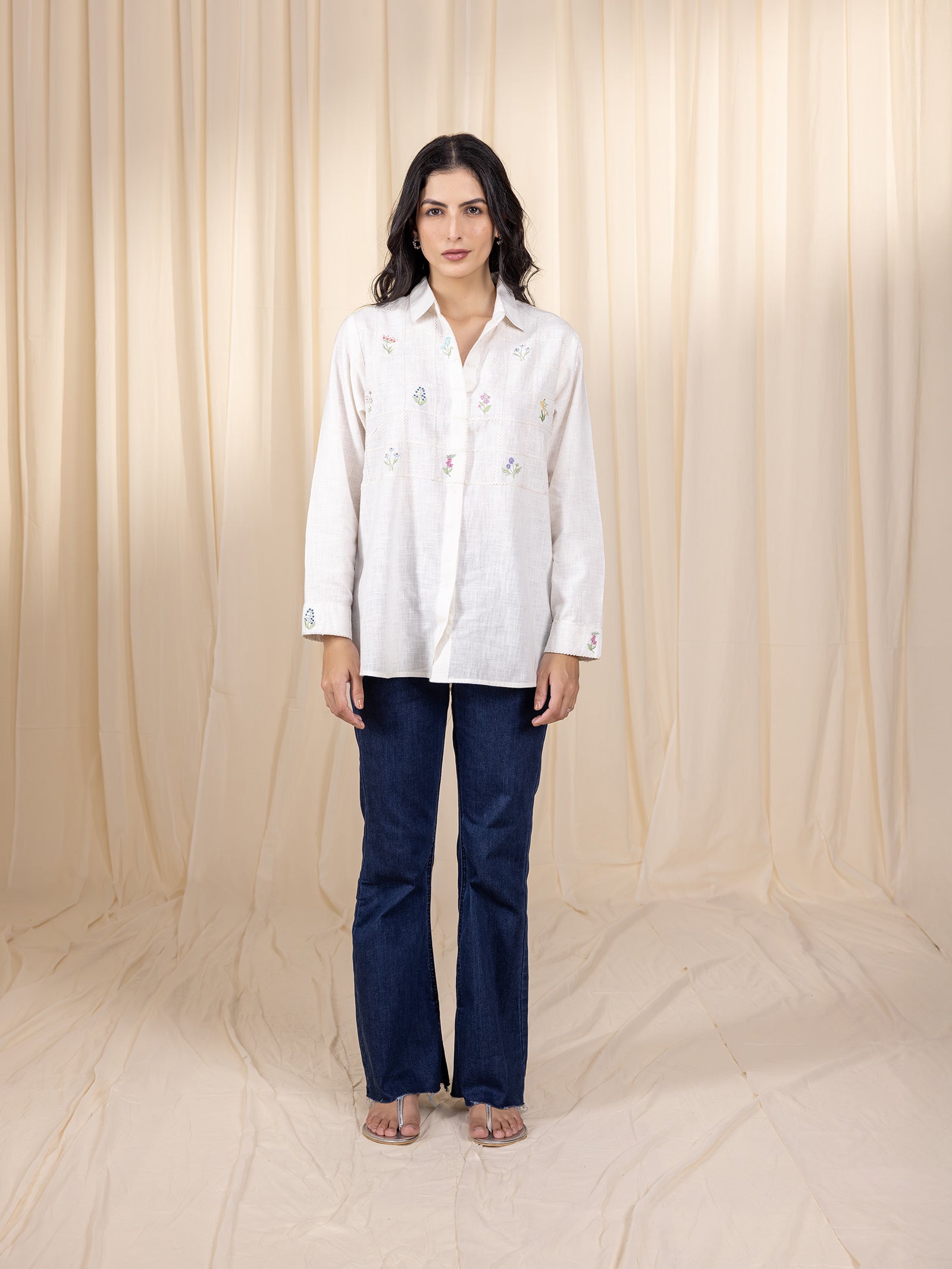 Pearl Box Cotton Shirt