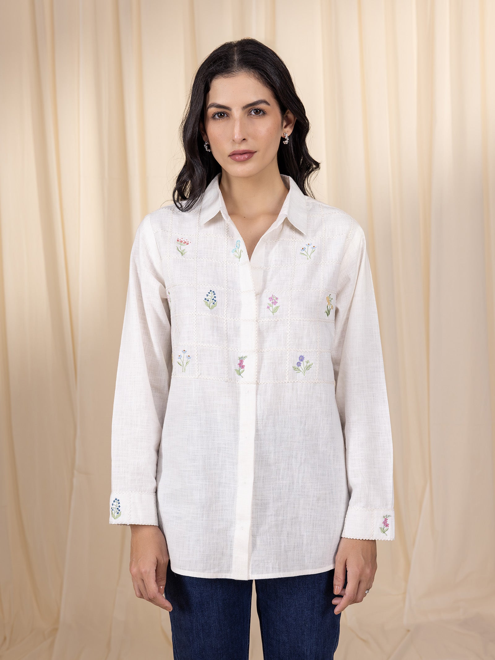 Pearl Box Cotton Shirt