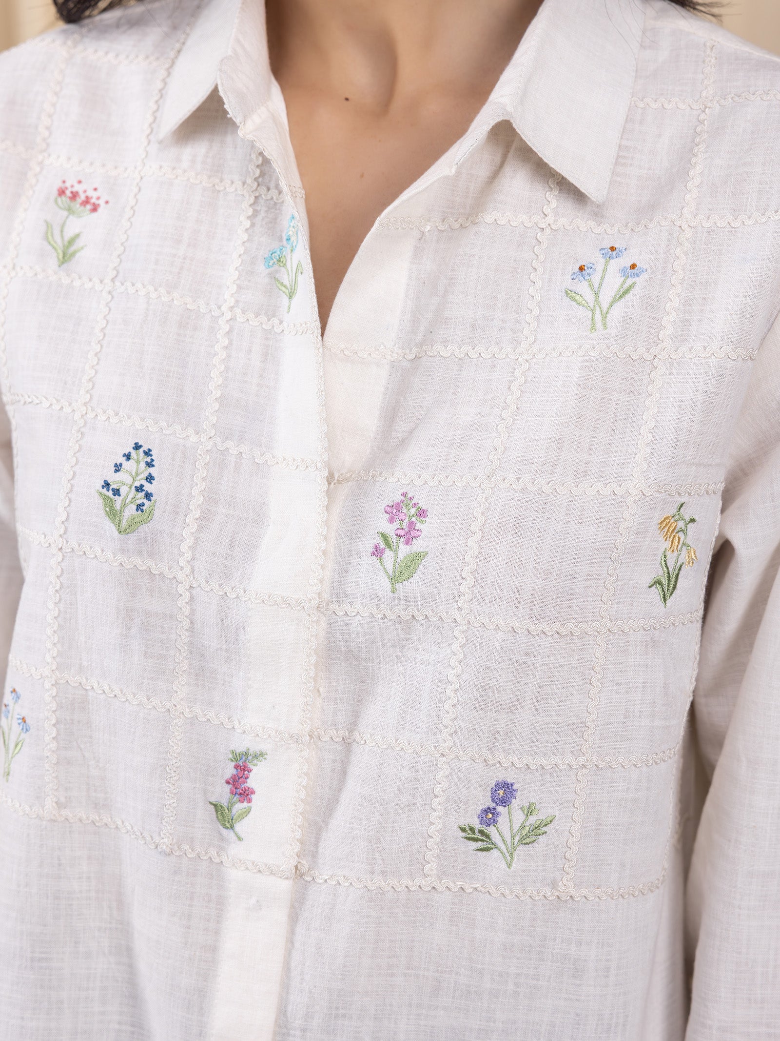 Pearl Box Cotton Shirt