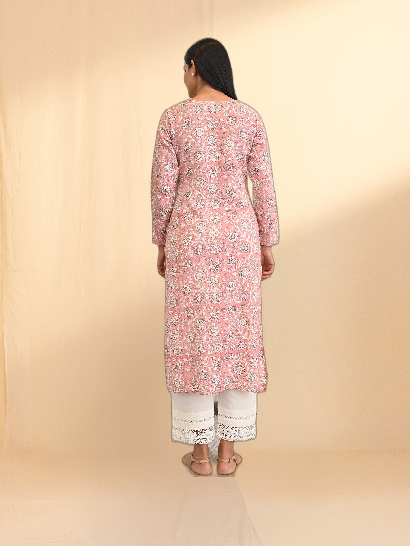 Peek-A-Boo Twill Kurta