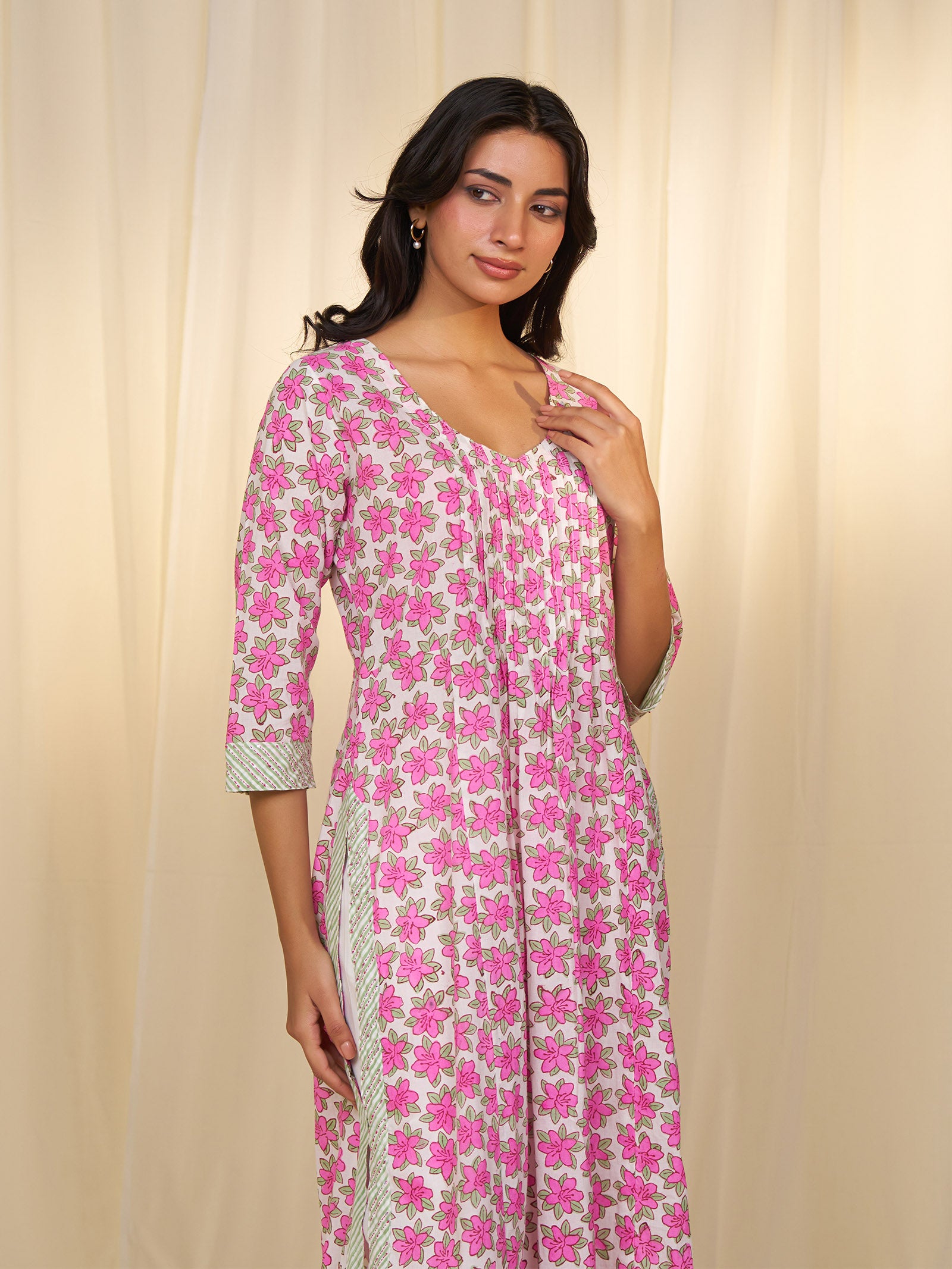 Polo Season Magenta Cotton Kurta