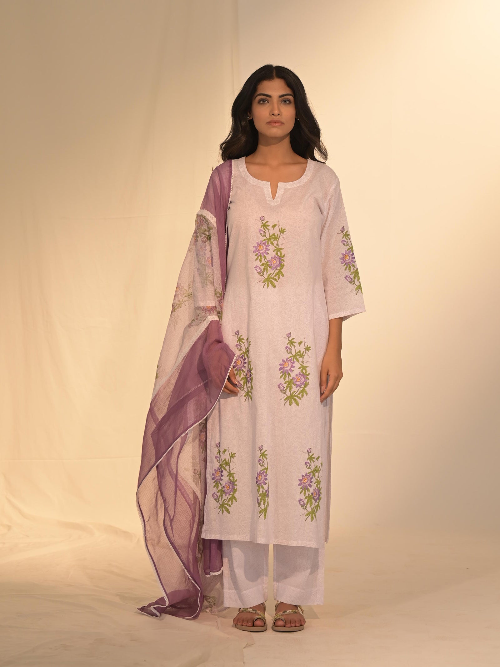 Purple Haze Cotton Kurta