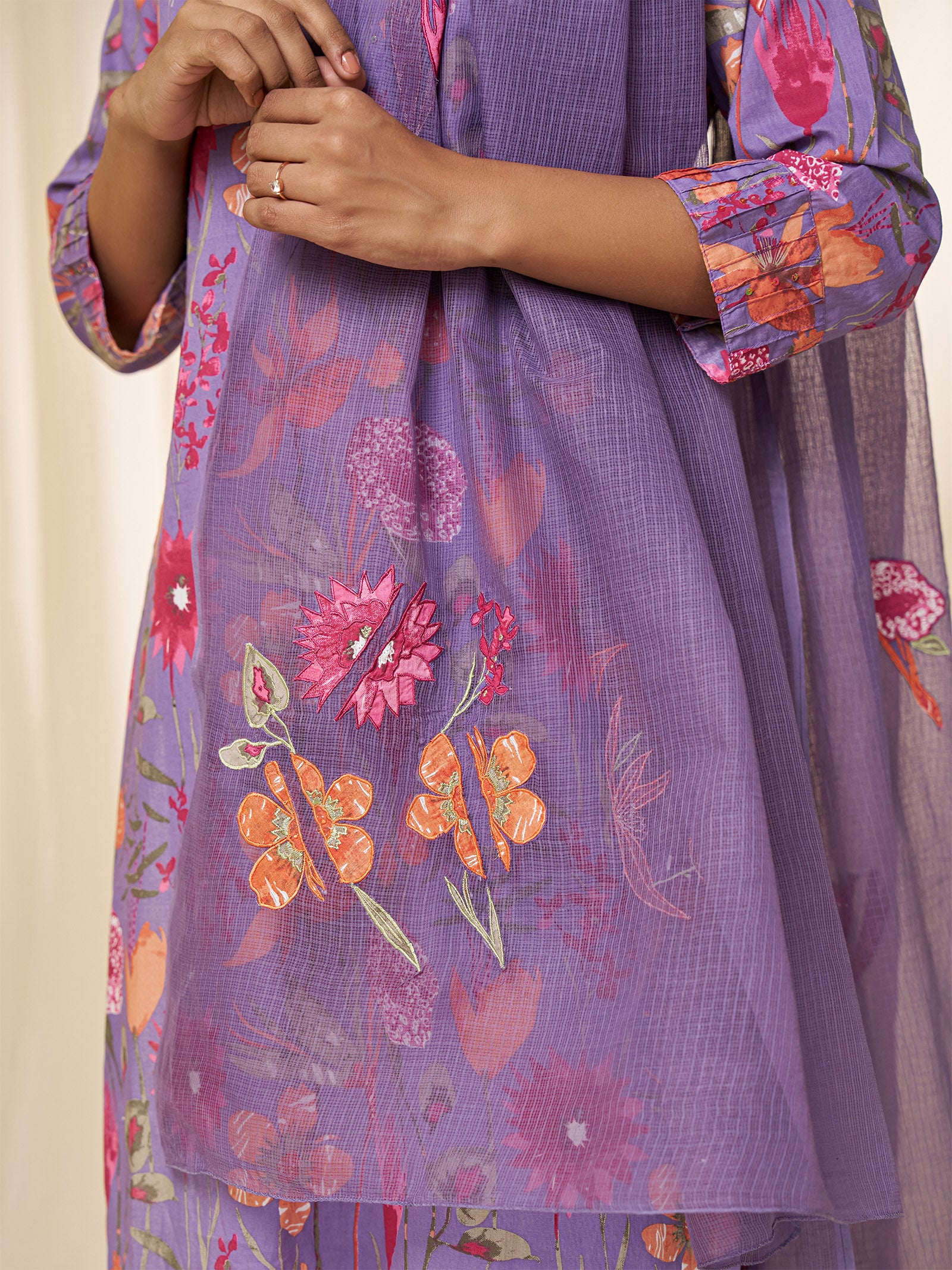 Purple Pizzazz Kota Dupatta