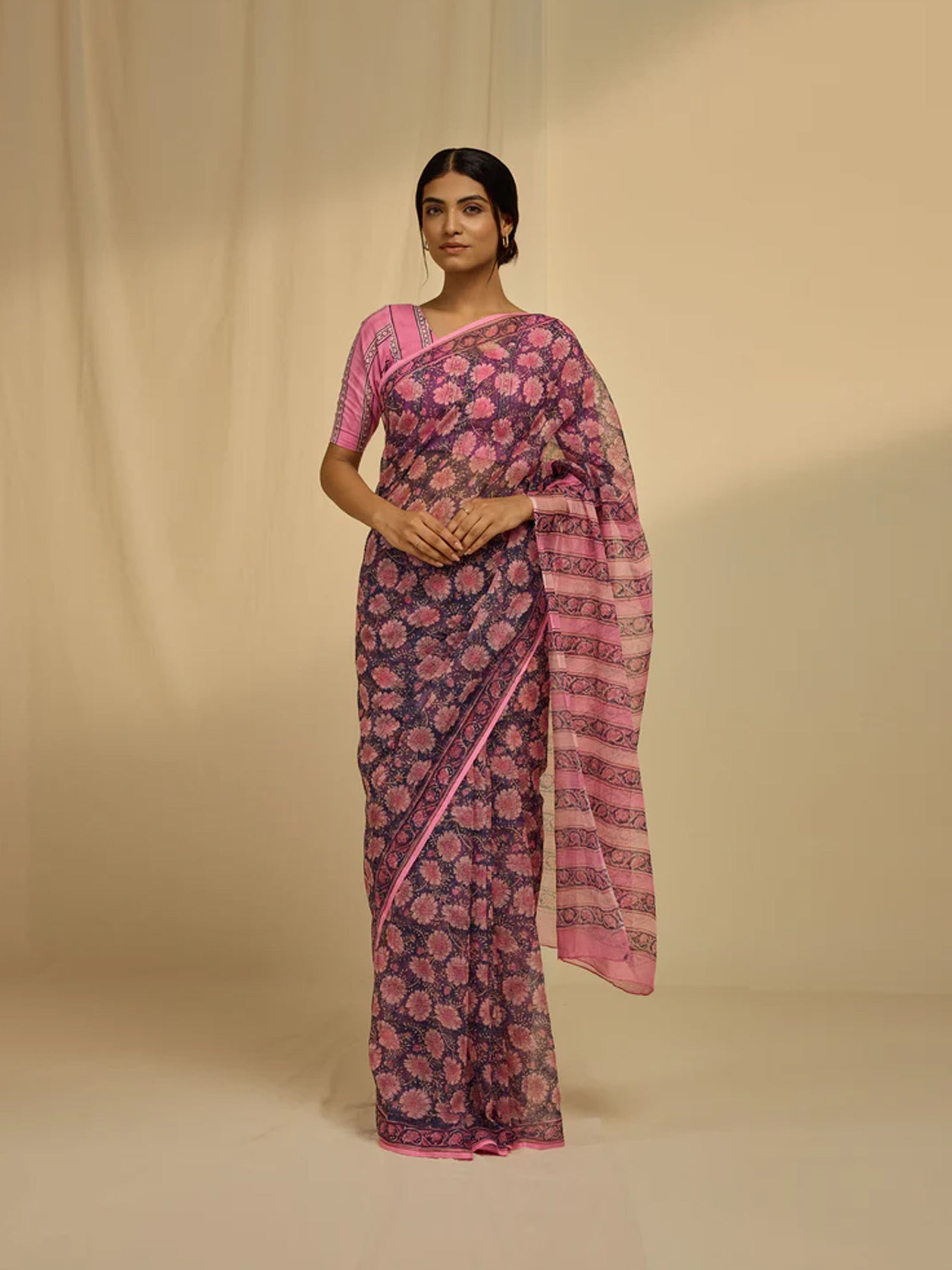 Purple Plush Kota Saree