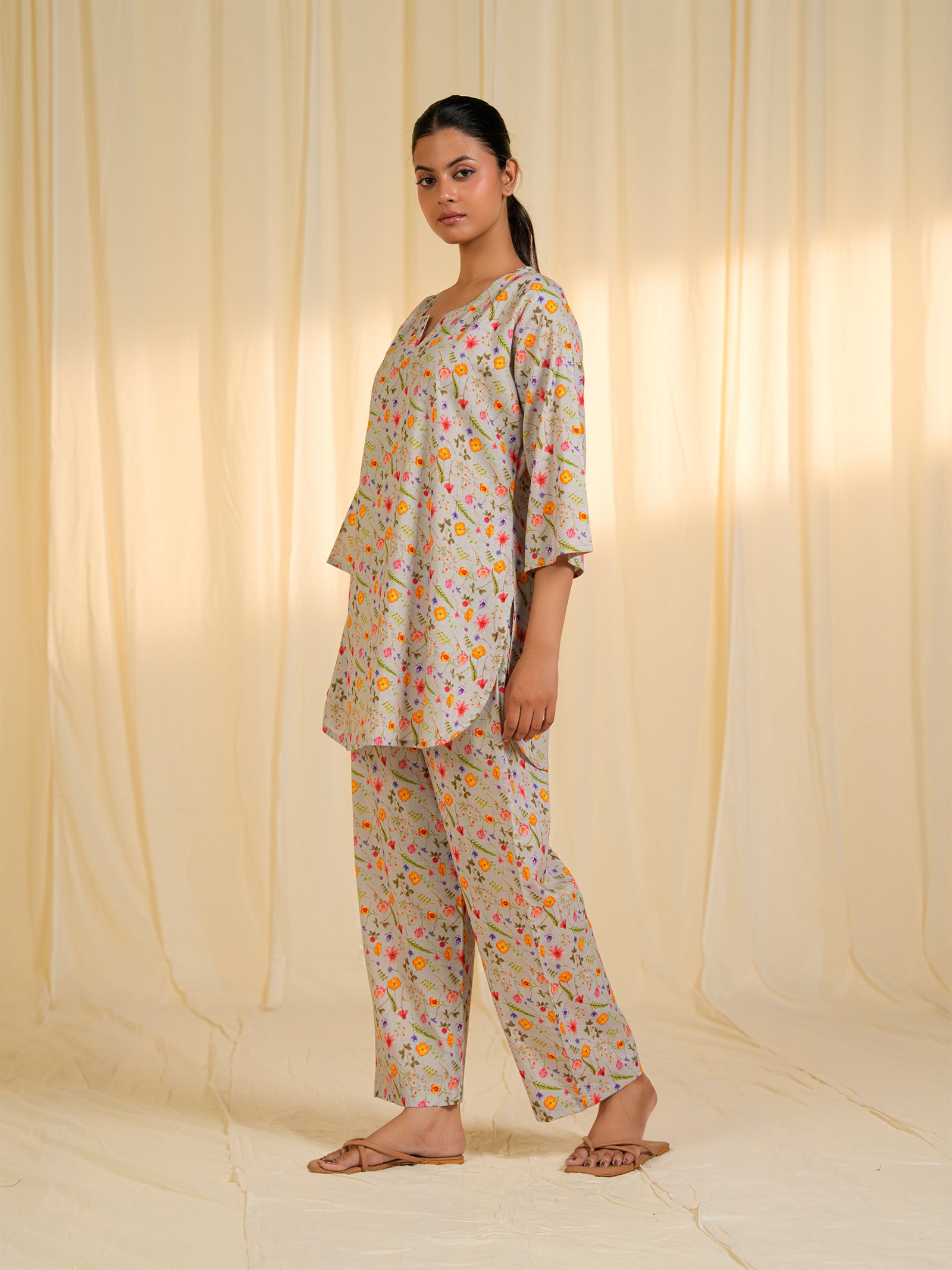Quiet Stroll Cotton Night Suit