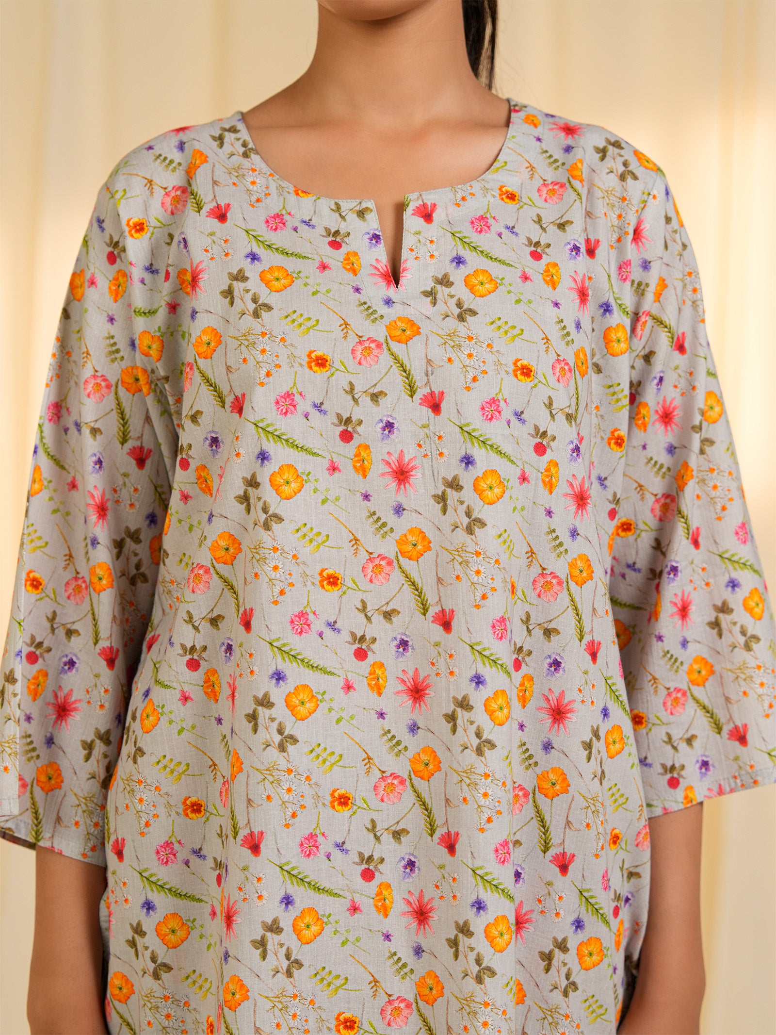 Quiet Stroll Cotton Night Suit
