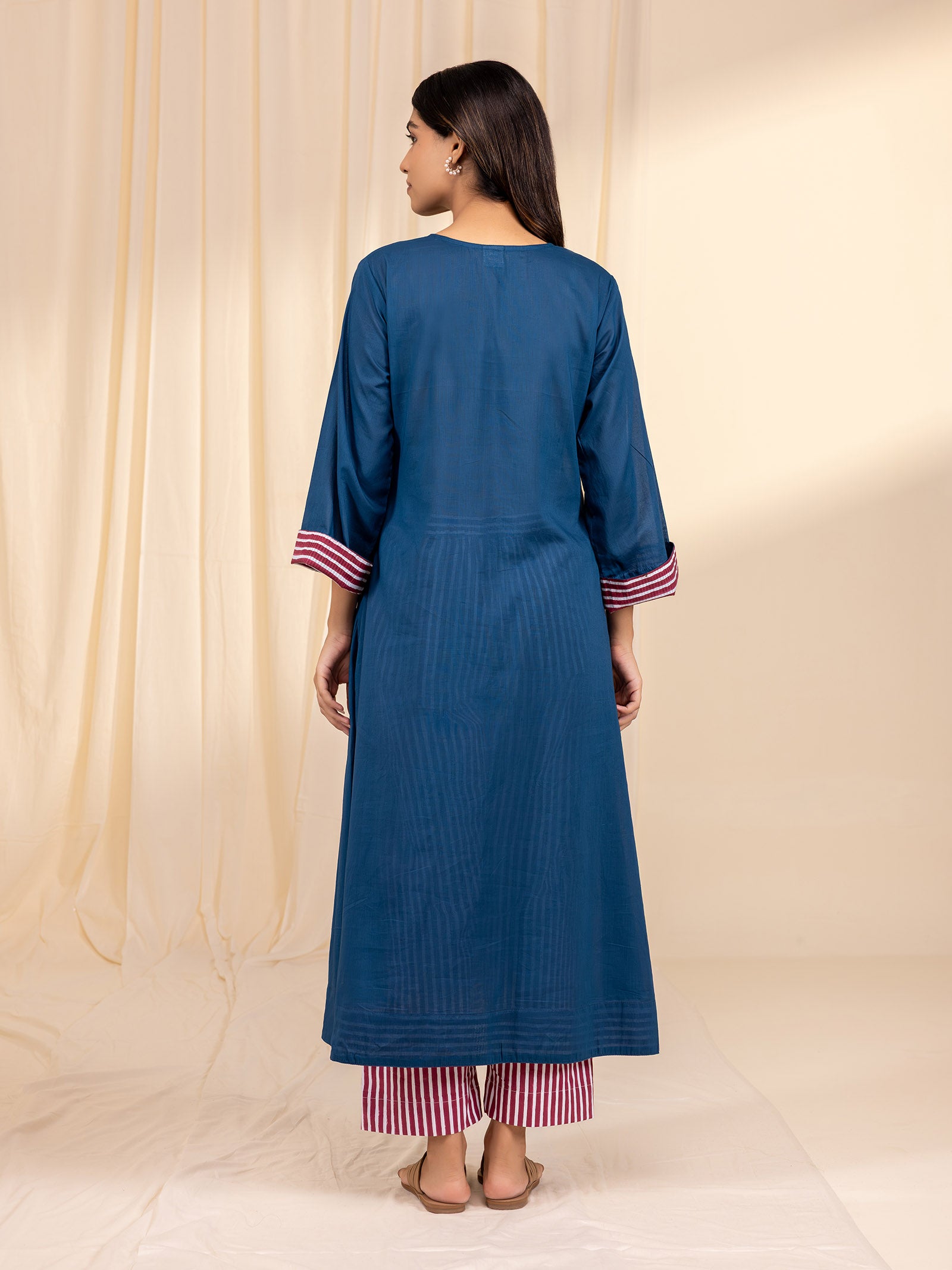 Raising Eyebrows Blue Voile Kurta