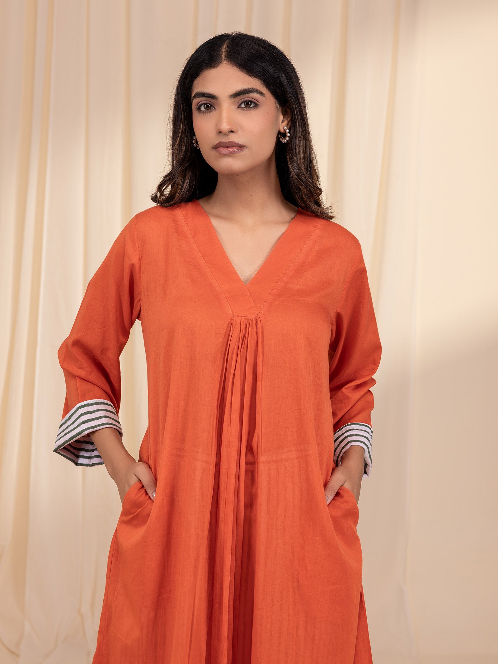 Raising Eyebrows Rust Voile Kurta