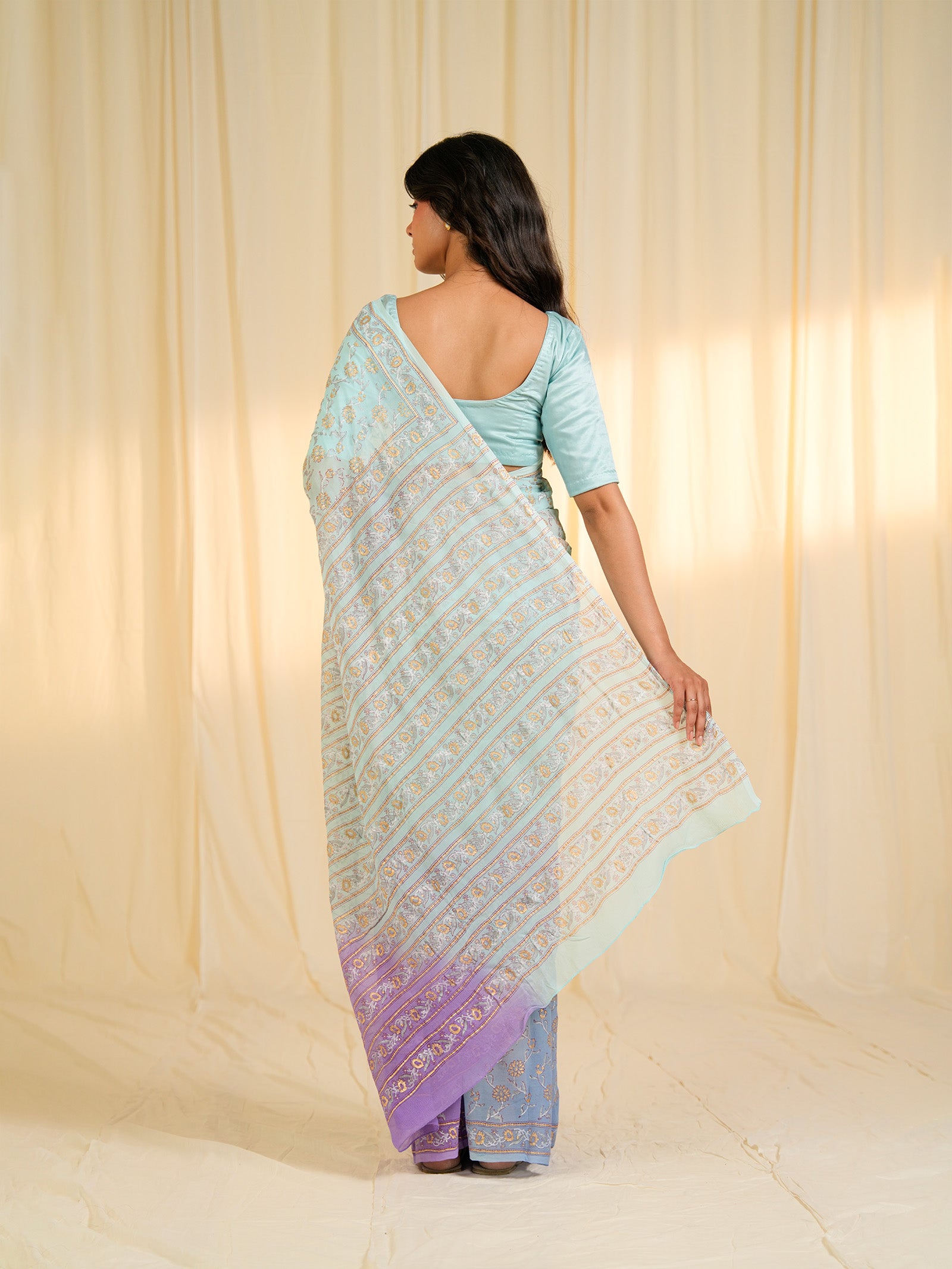 Rang Mandal Neelima Chiffon Saree