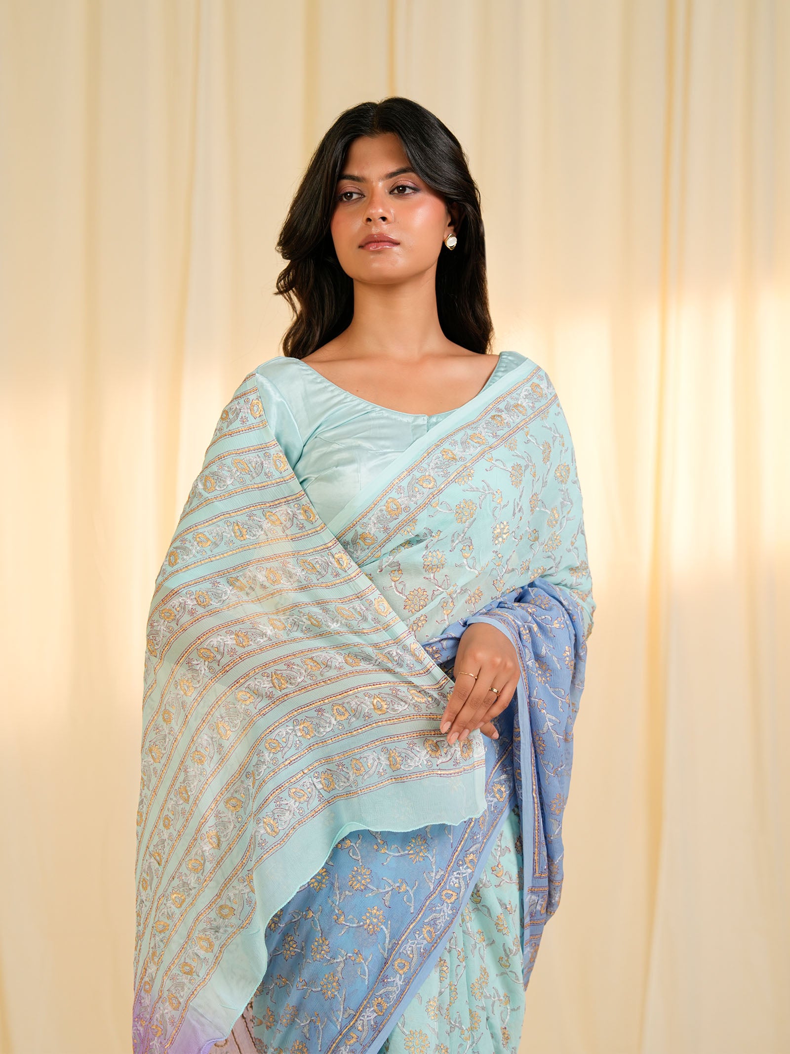 Rang Mandal Neelima Chiffon Saree