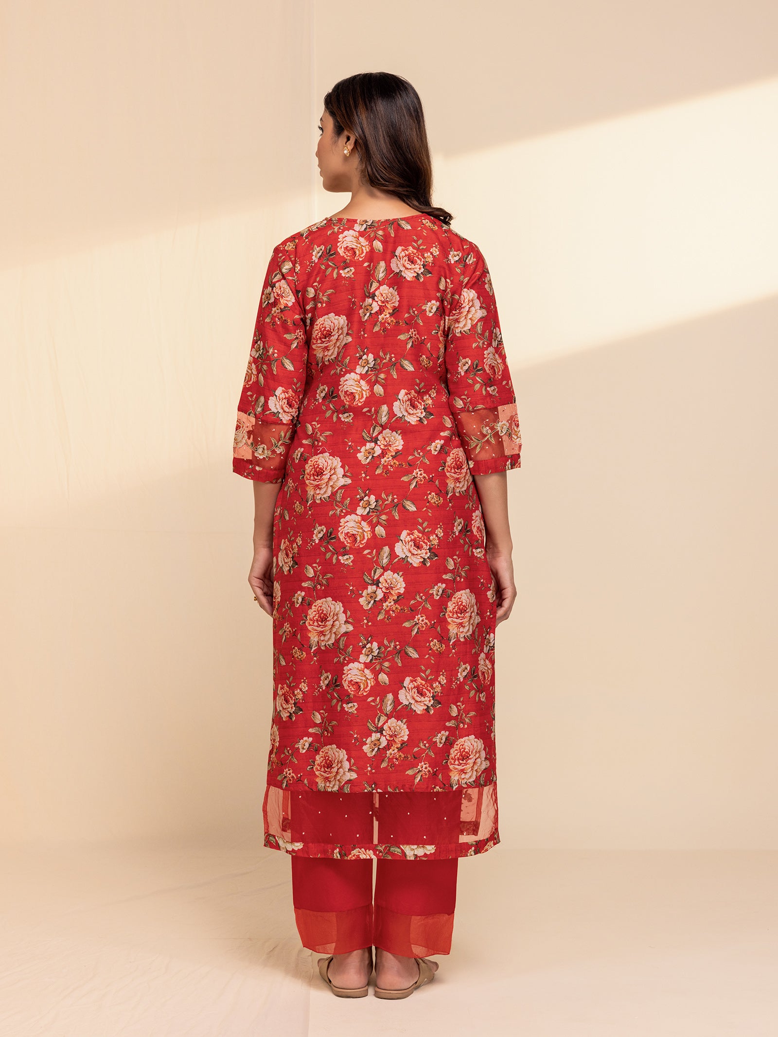 Roseline Chanderi Kurta