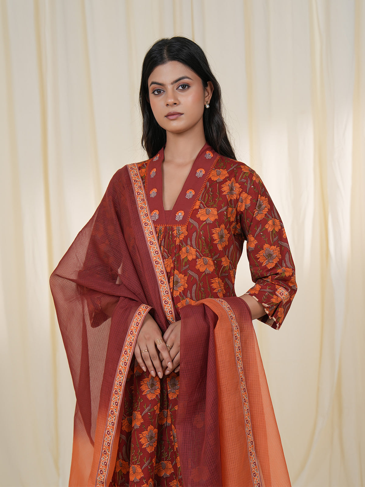 Rustic Indian Ombre Kota Dupatta