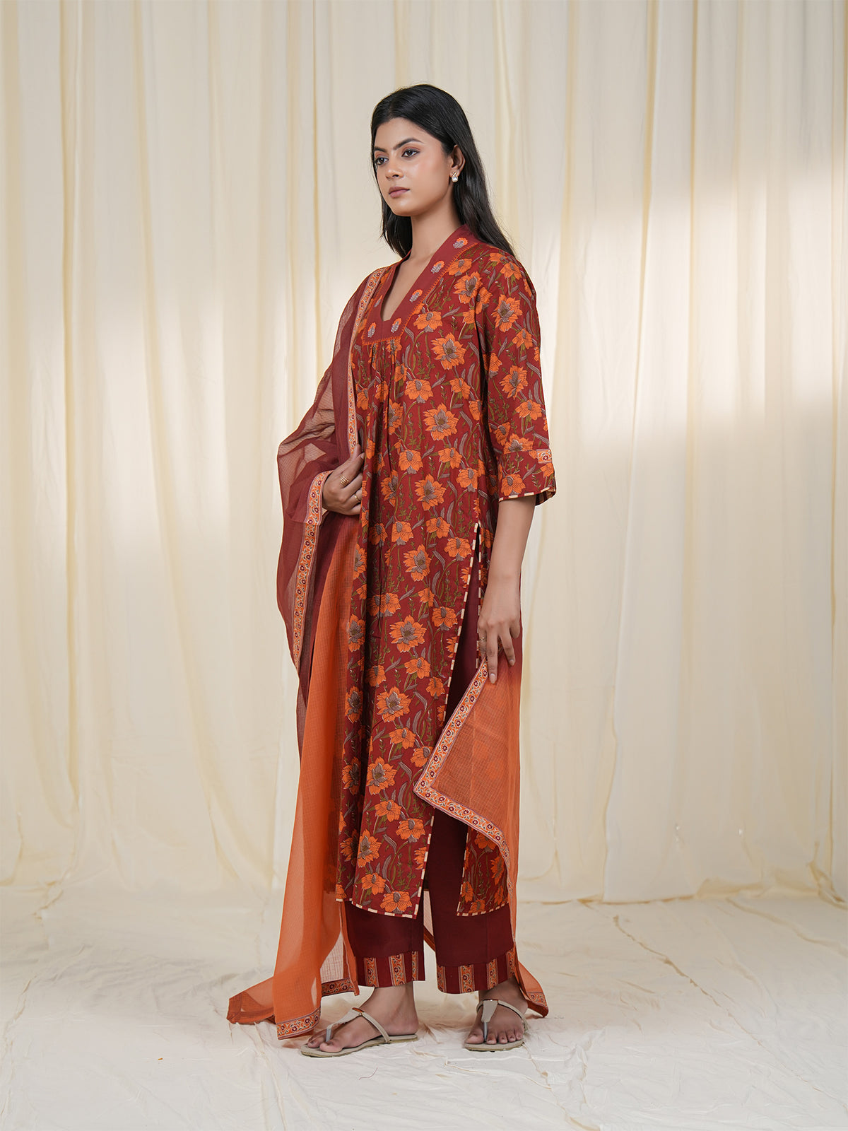 Rustic Indian Ombre Kota Dupatta
