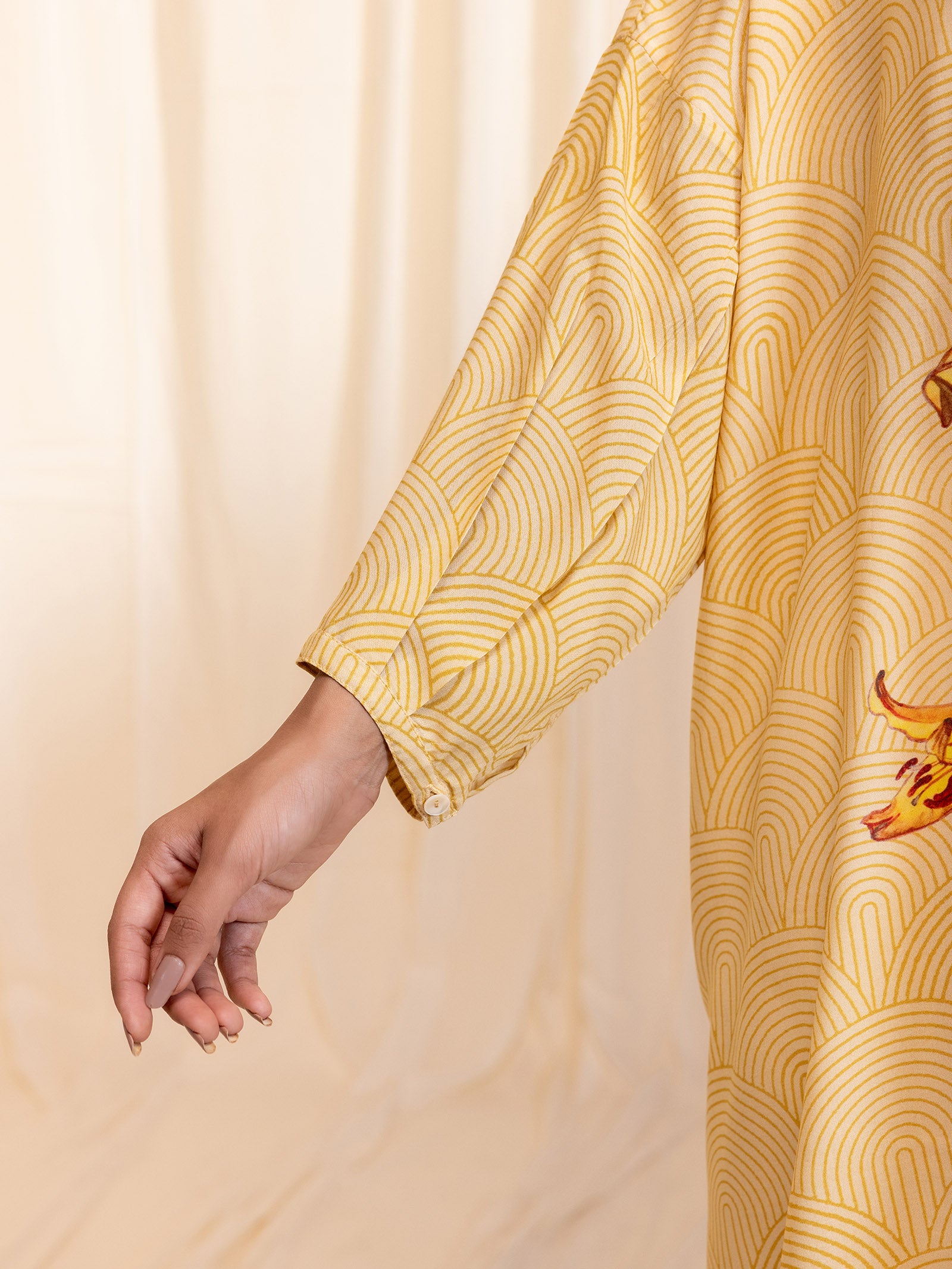 Madras Modal Cotton Shirt - Florist Yellow