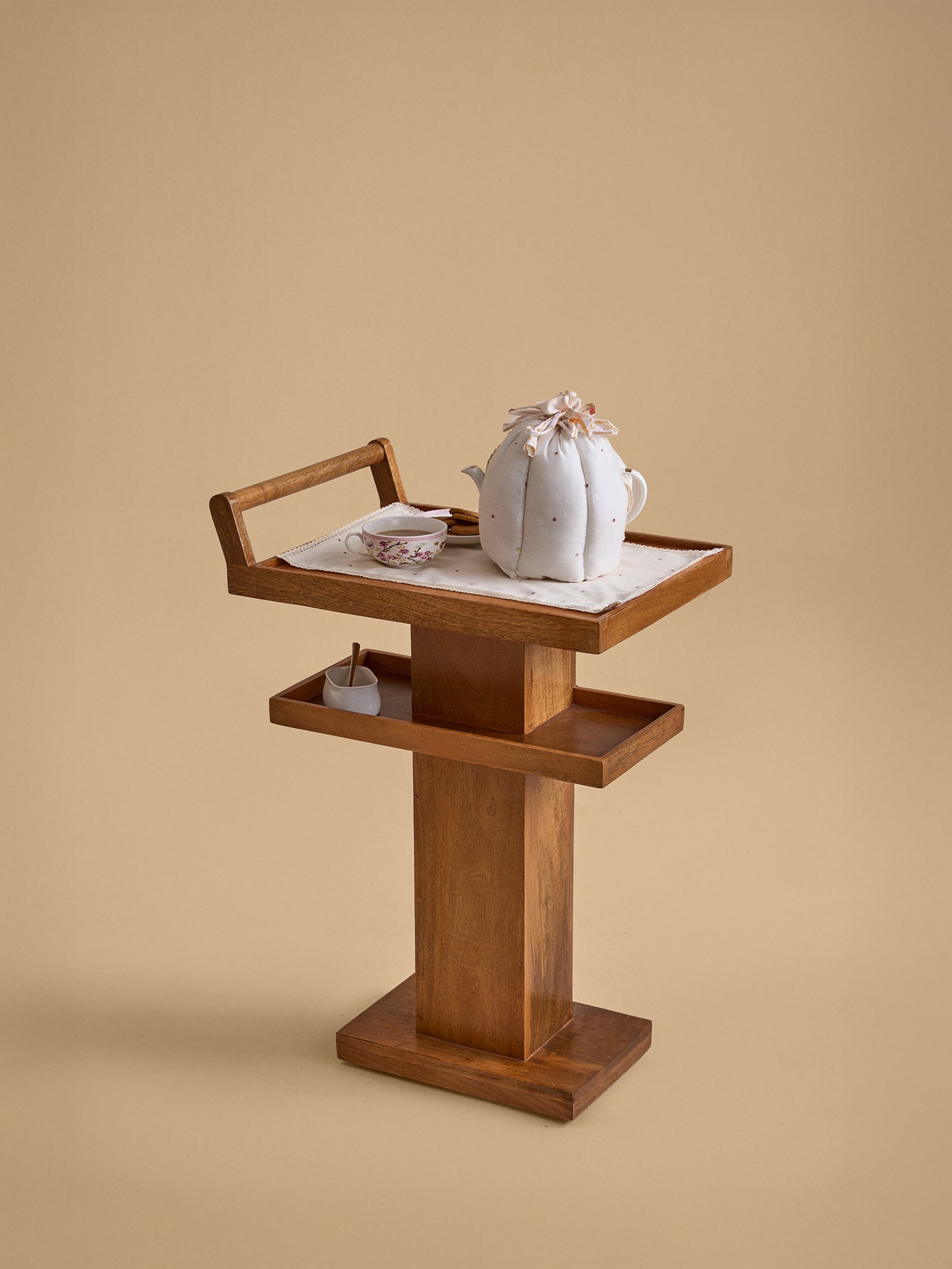 Lined Up Tea Cosy - Peach