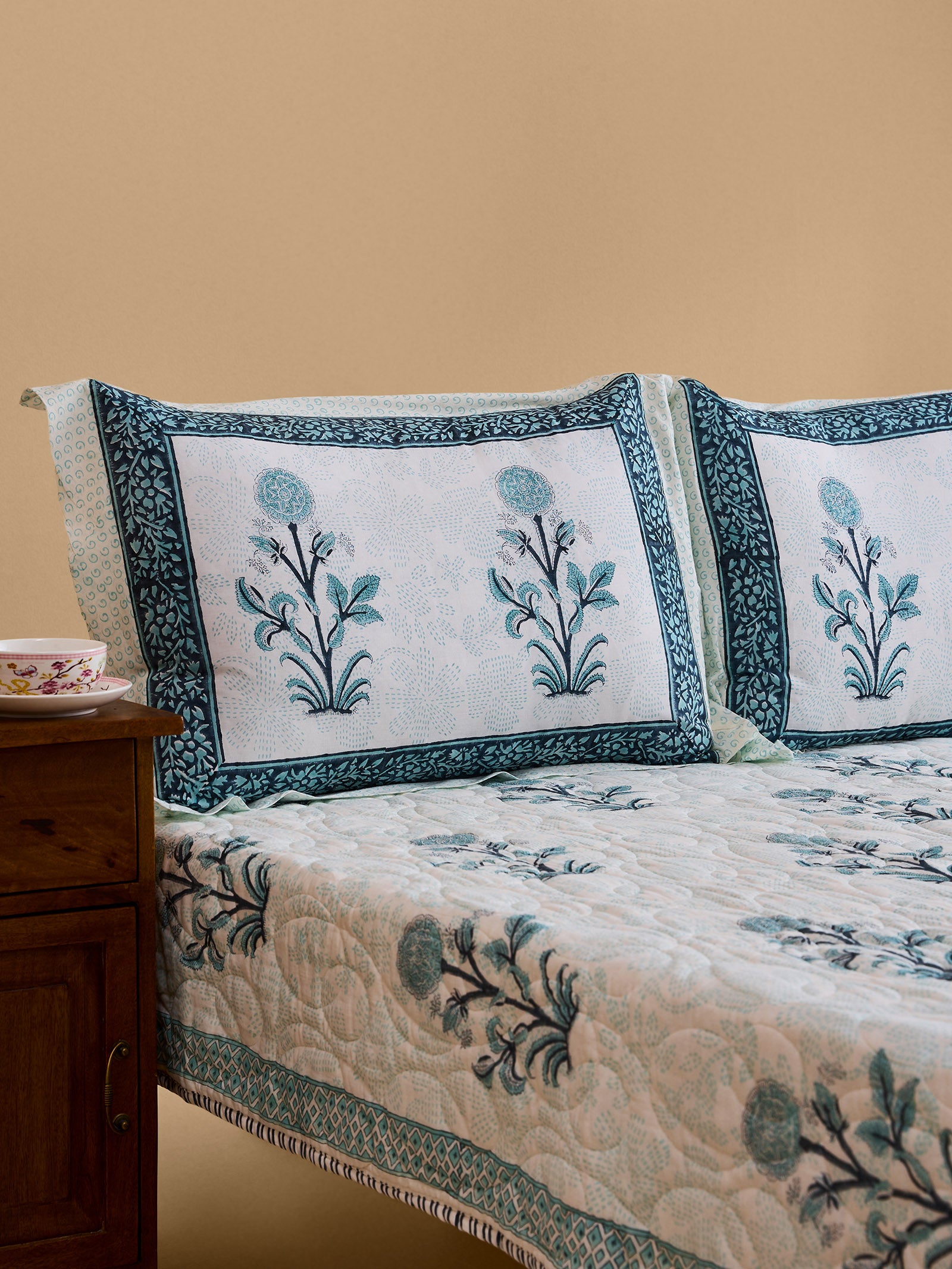 Sea Side Pillow Cover ( Set of 2 )
