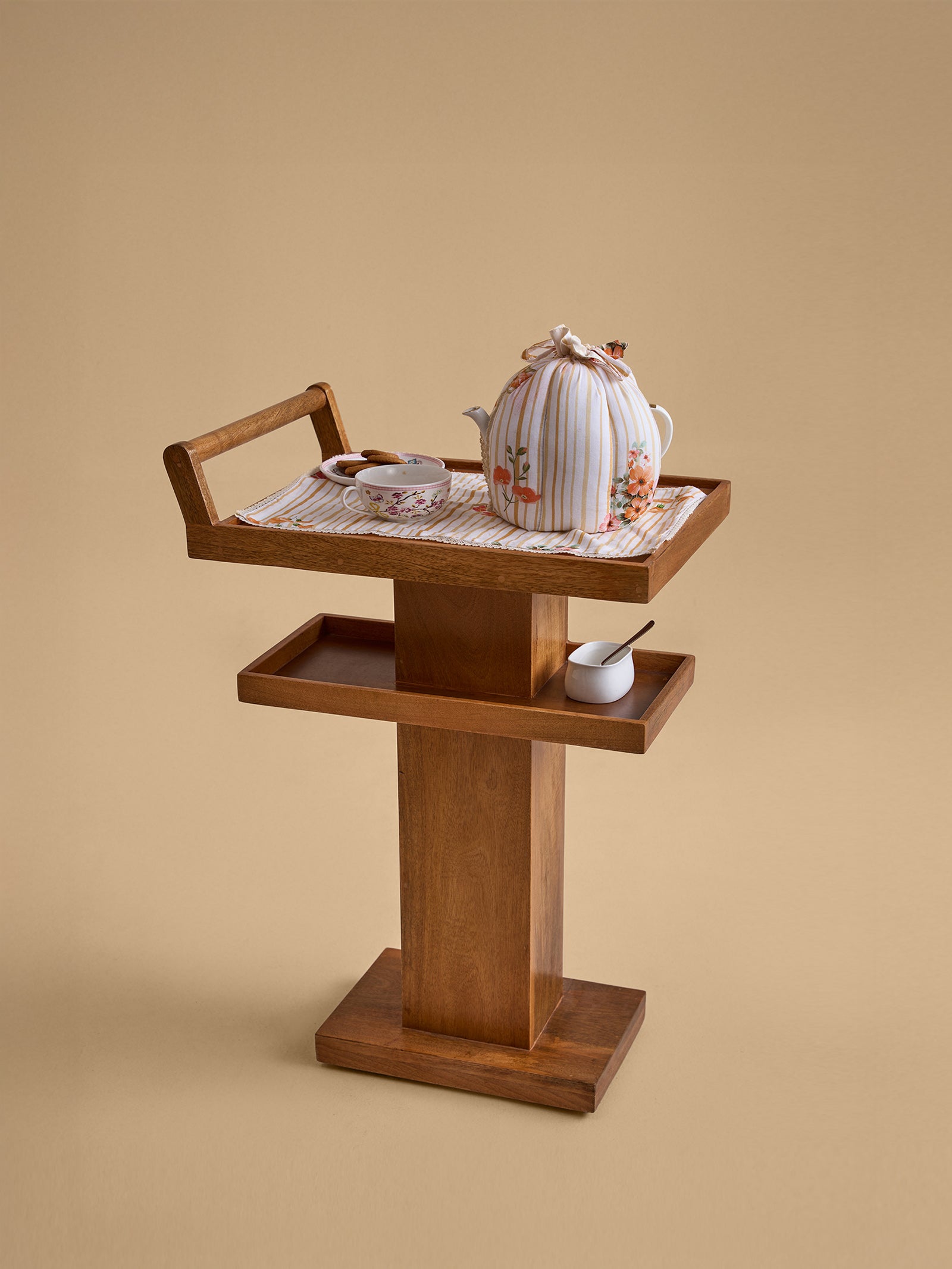 Lined Up Tea Cosy - Peach