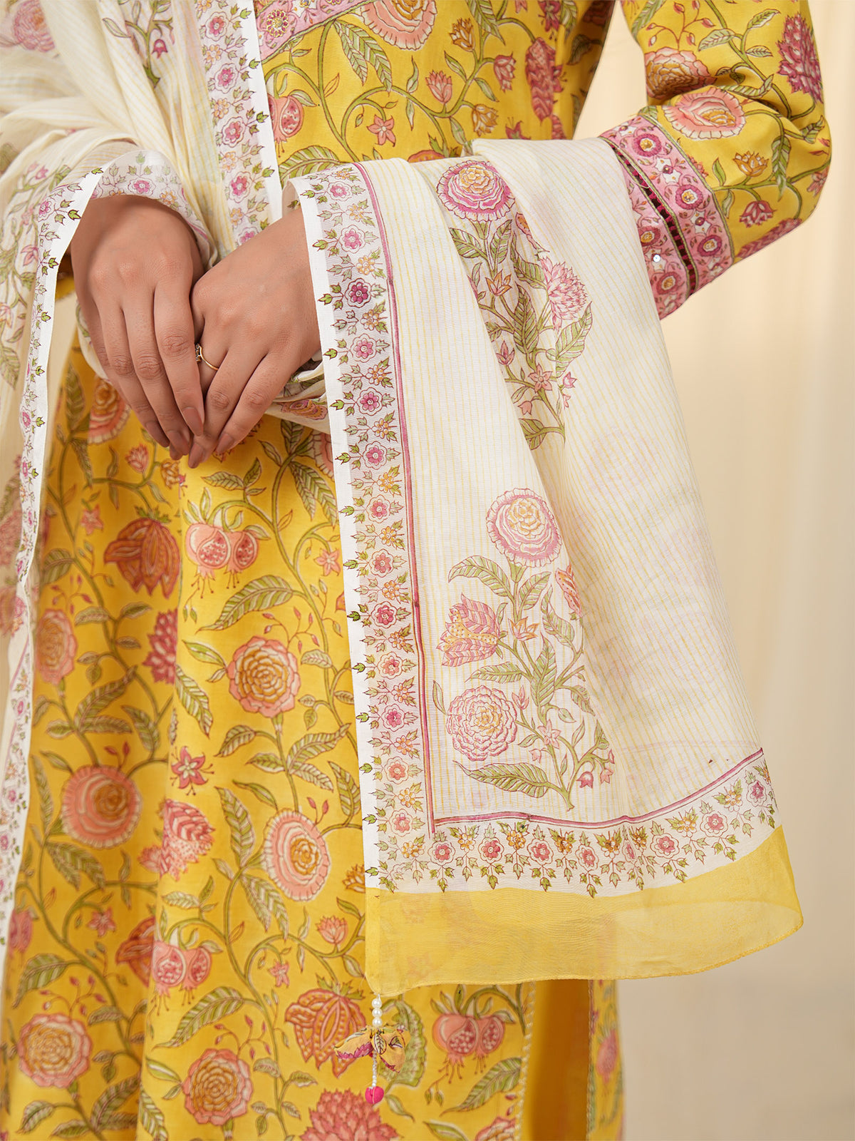 Sada Suhagan Payal Chanderi Dupatta
