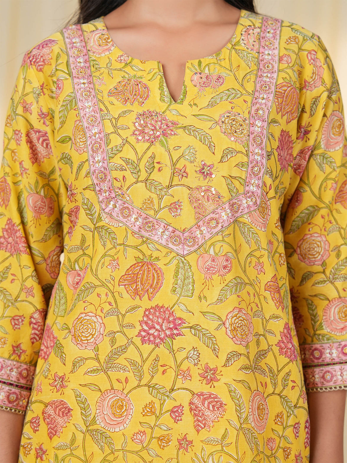 Sada Suhagan Payal Chanderi Kurta