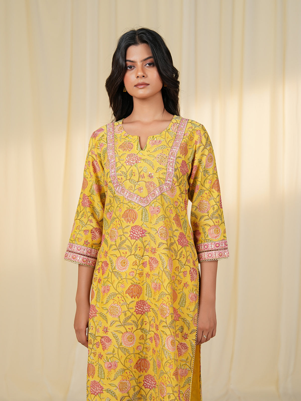 Sada Suhagan Payal Chanderi Kurta
