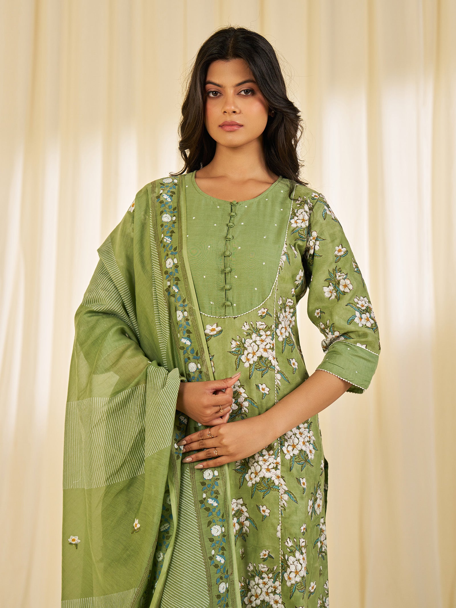 Sadabahar Chanderi Dupatta