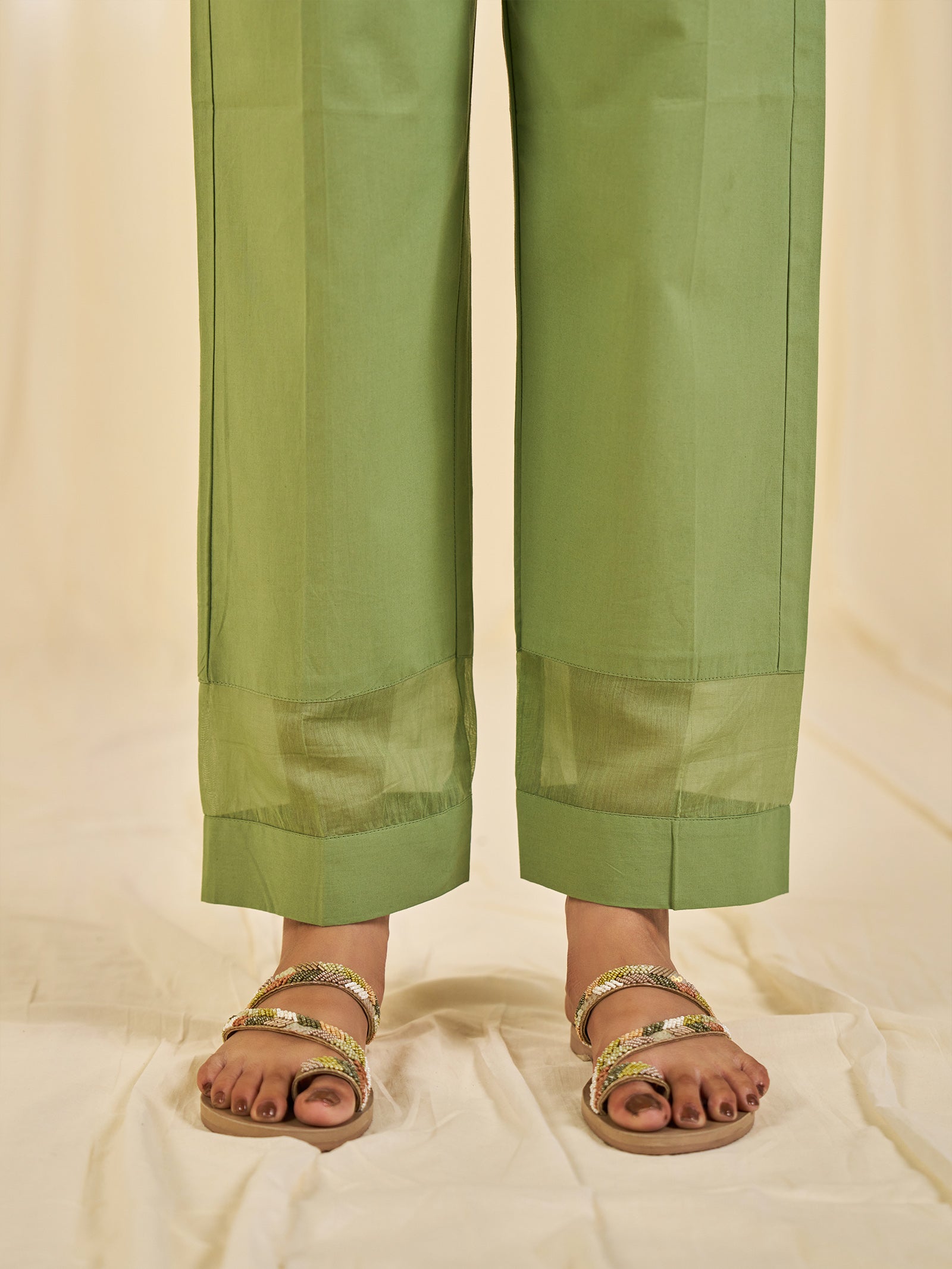 Sadabahar Cotton Straight Pants