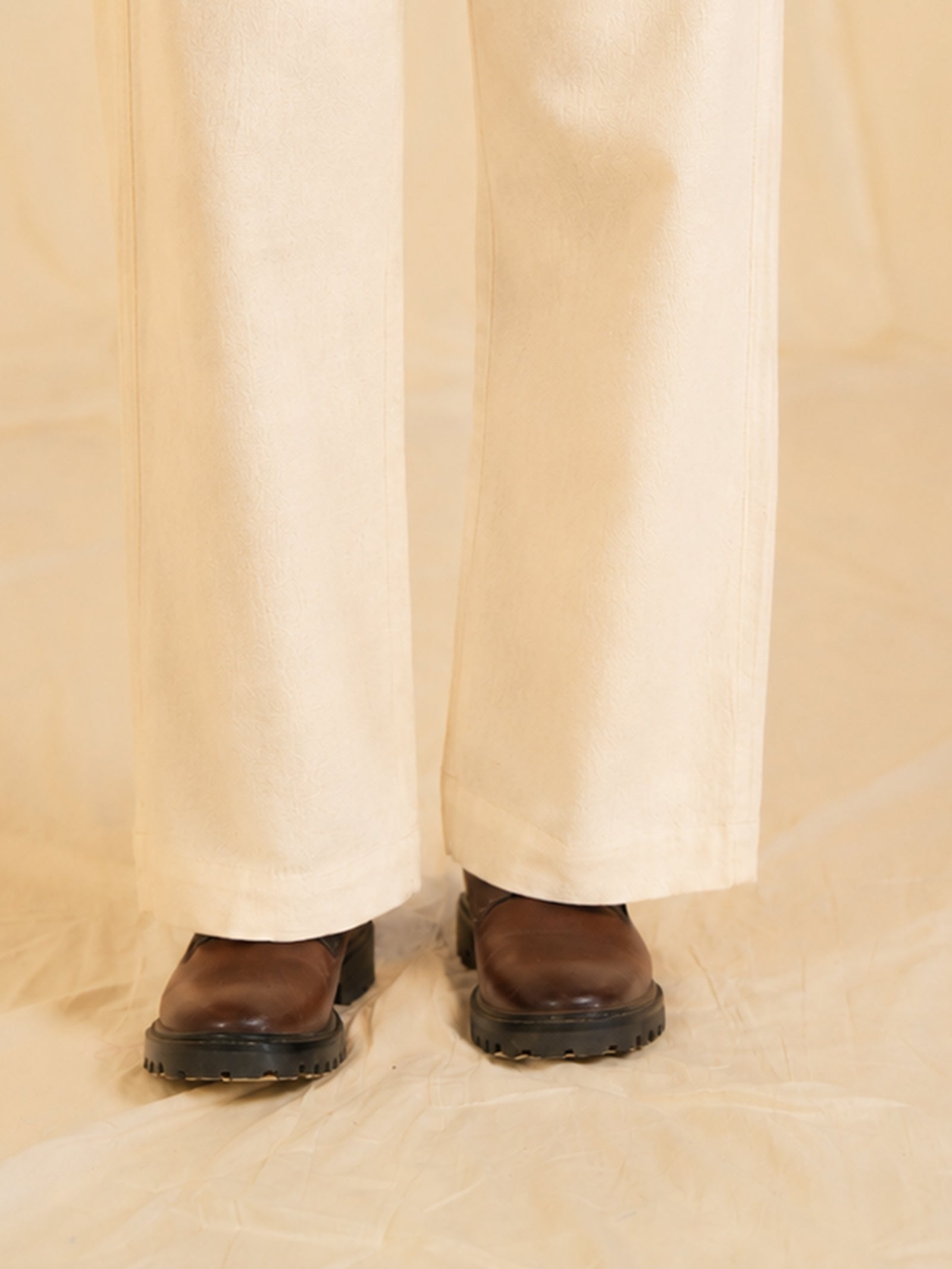 Safari - Cream Cotton Travel Trousers
