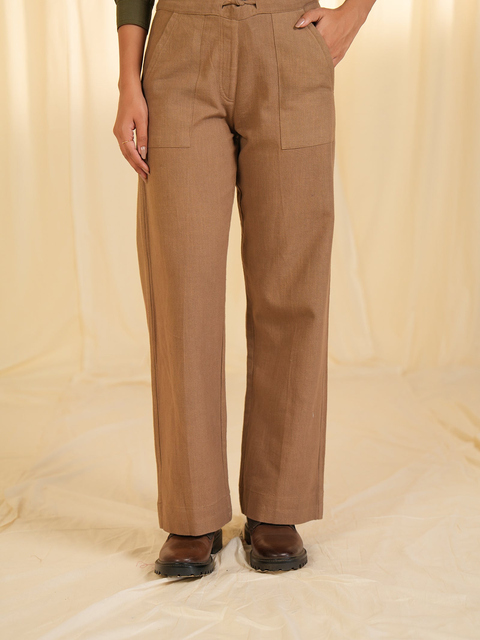 Safari - Sand Cotton Travel Trousers