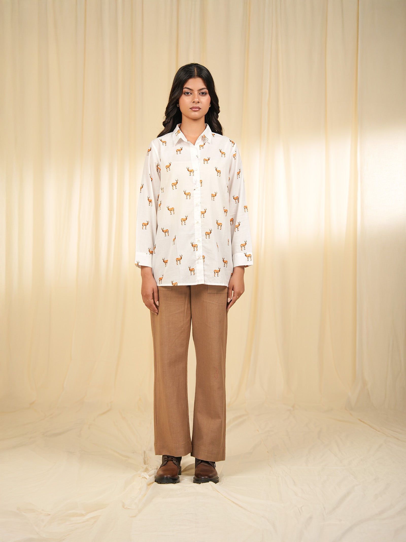 Safari - Reedbuck White Cotton Shirt