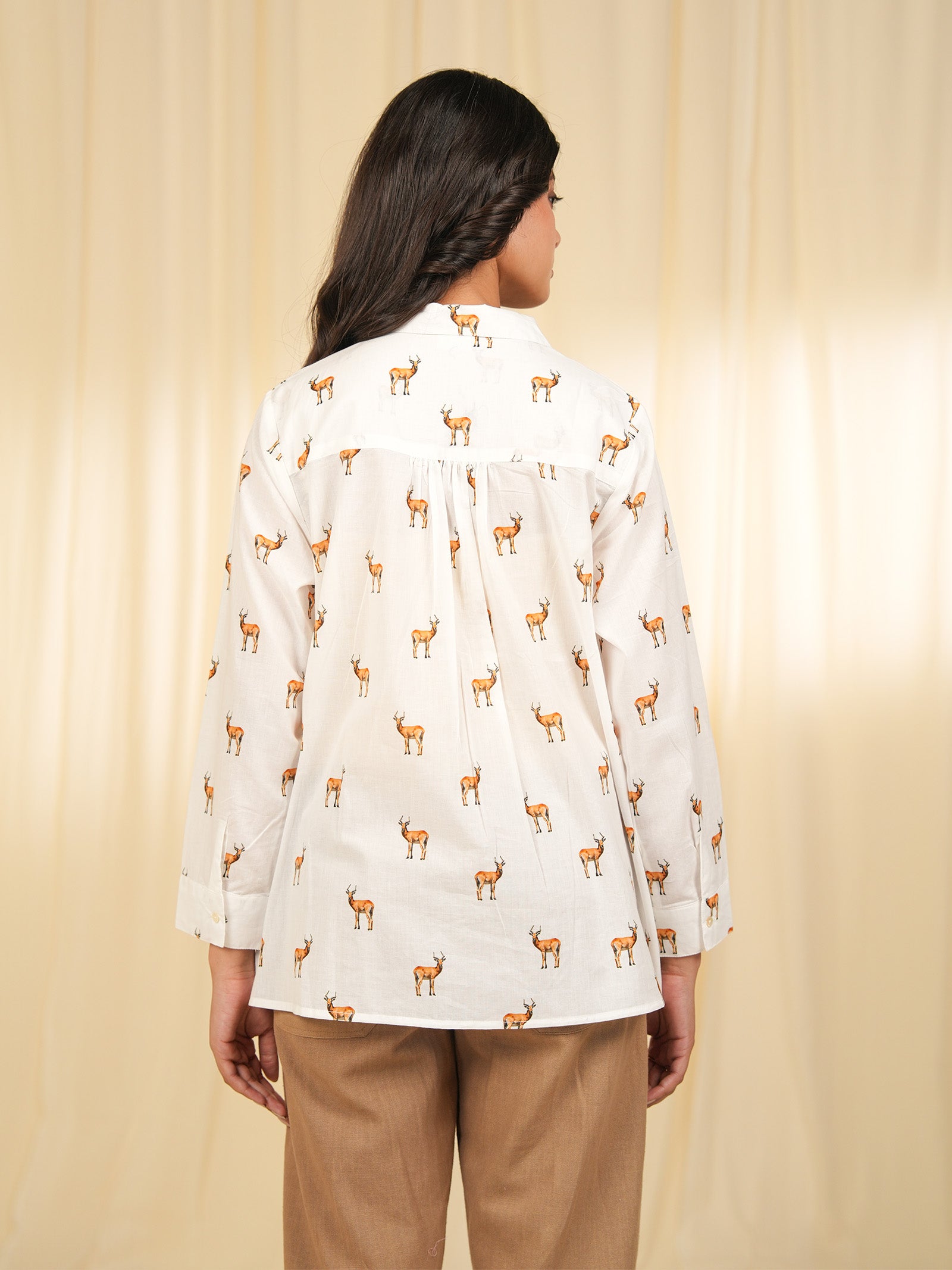 Safari - Reedbuck White Cotton Shirt