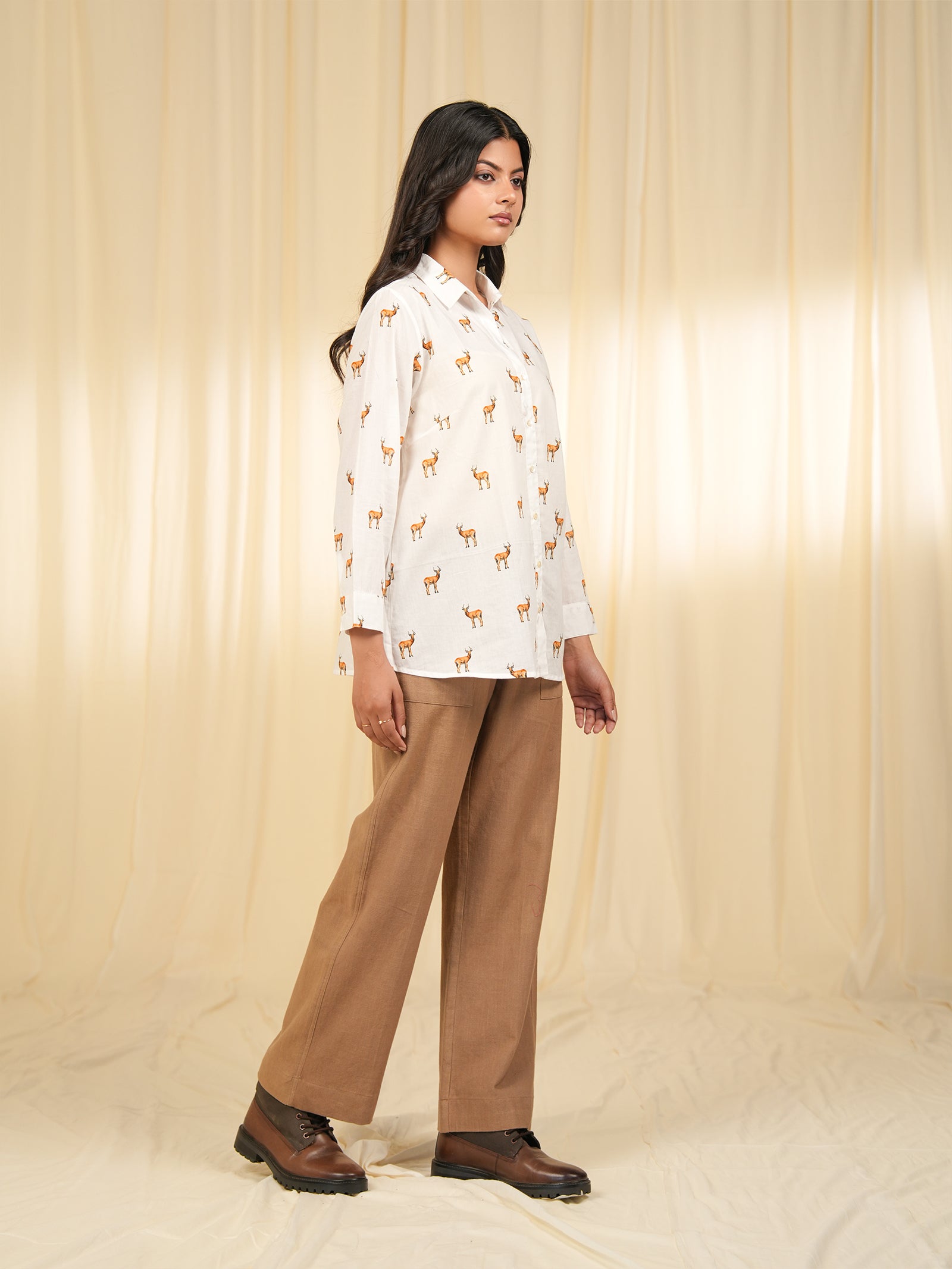 Safari - Reedbuck White Cotton Shirt