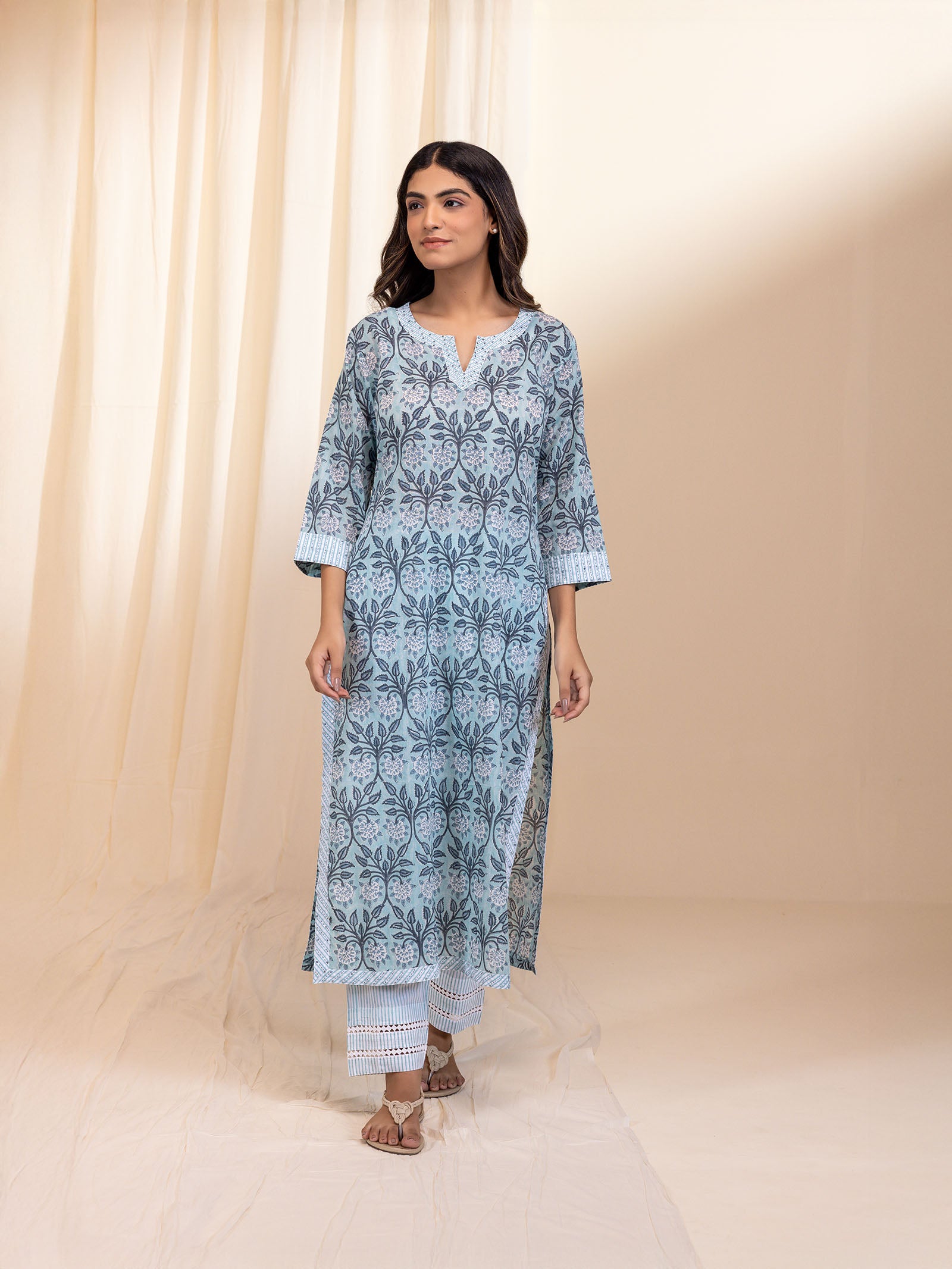 Sea Urchin Voile Kurta