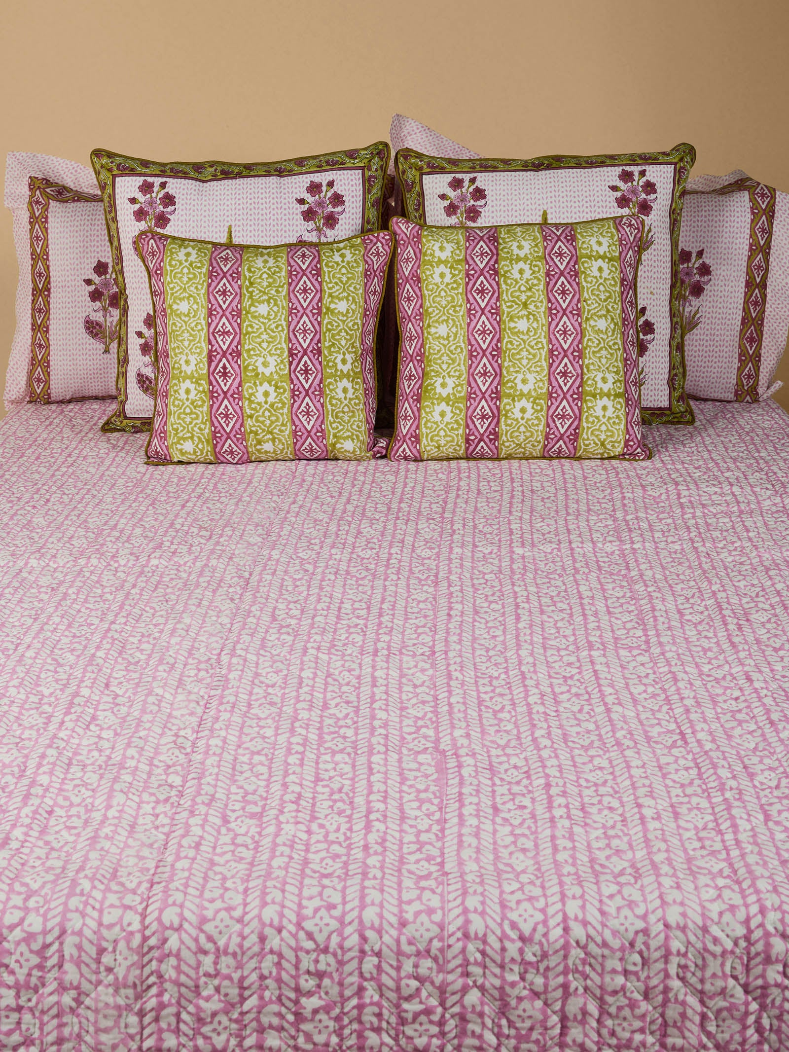 Secret Grove Quilted Bed Cover (Reversible)