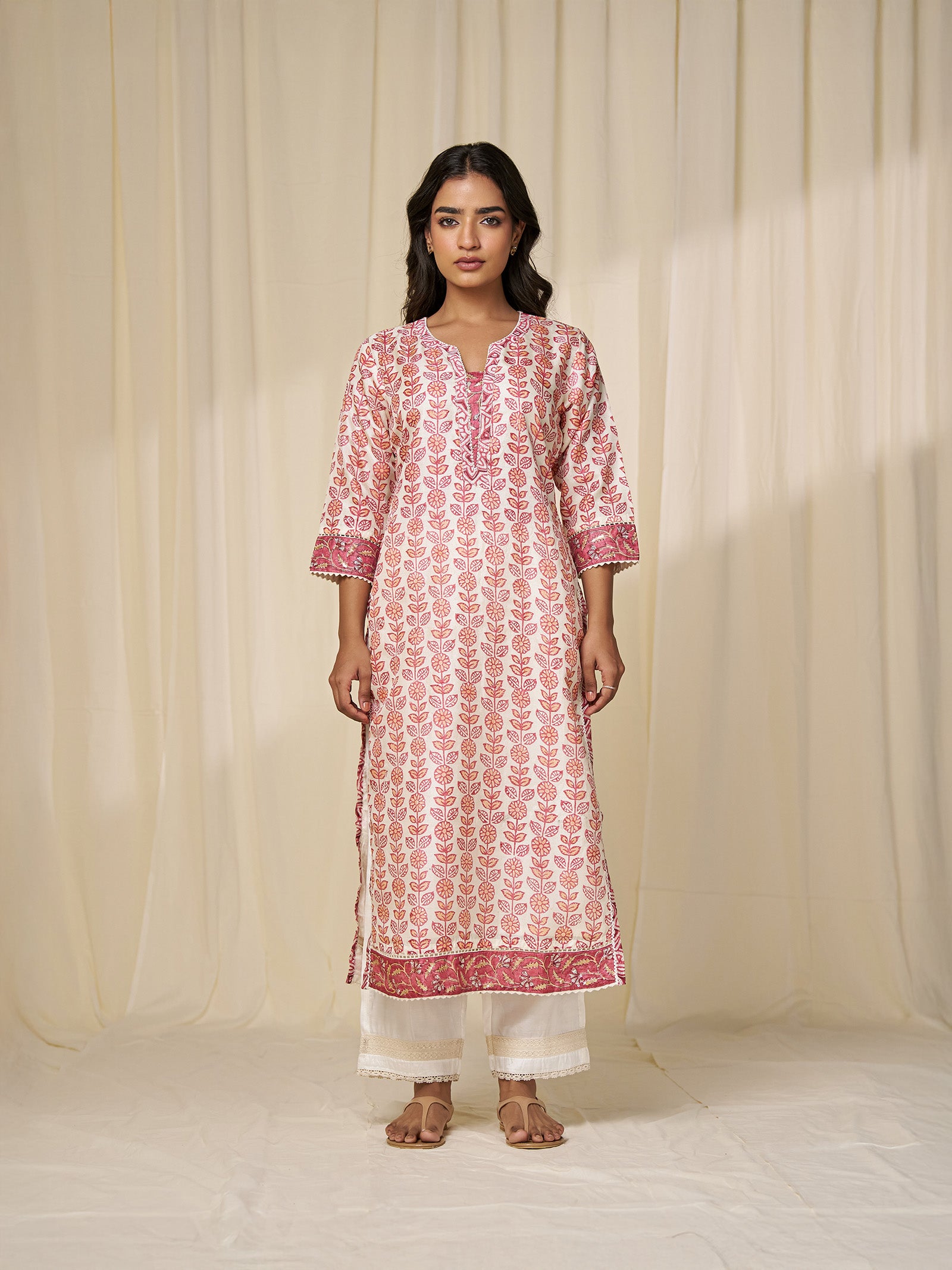 Narangi Bagh Tussar Silk Kurta