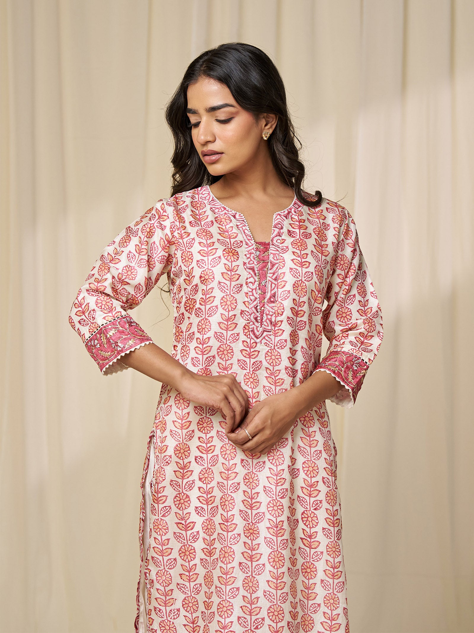 Narangi Bagh Tussar Silk Kurta