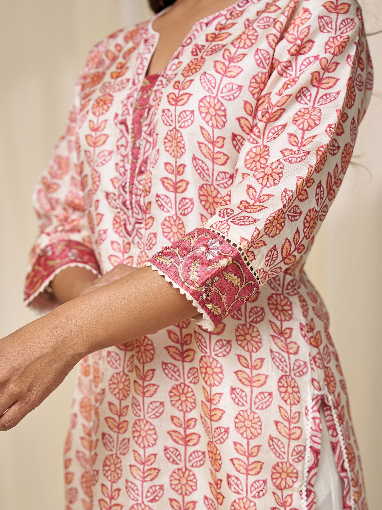 Narangi Bagh Tussar Silk Kurta