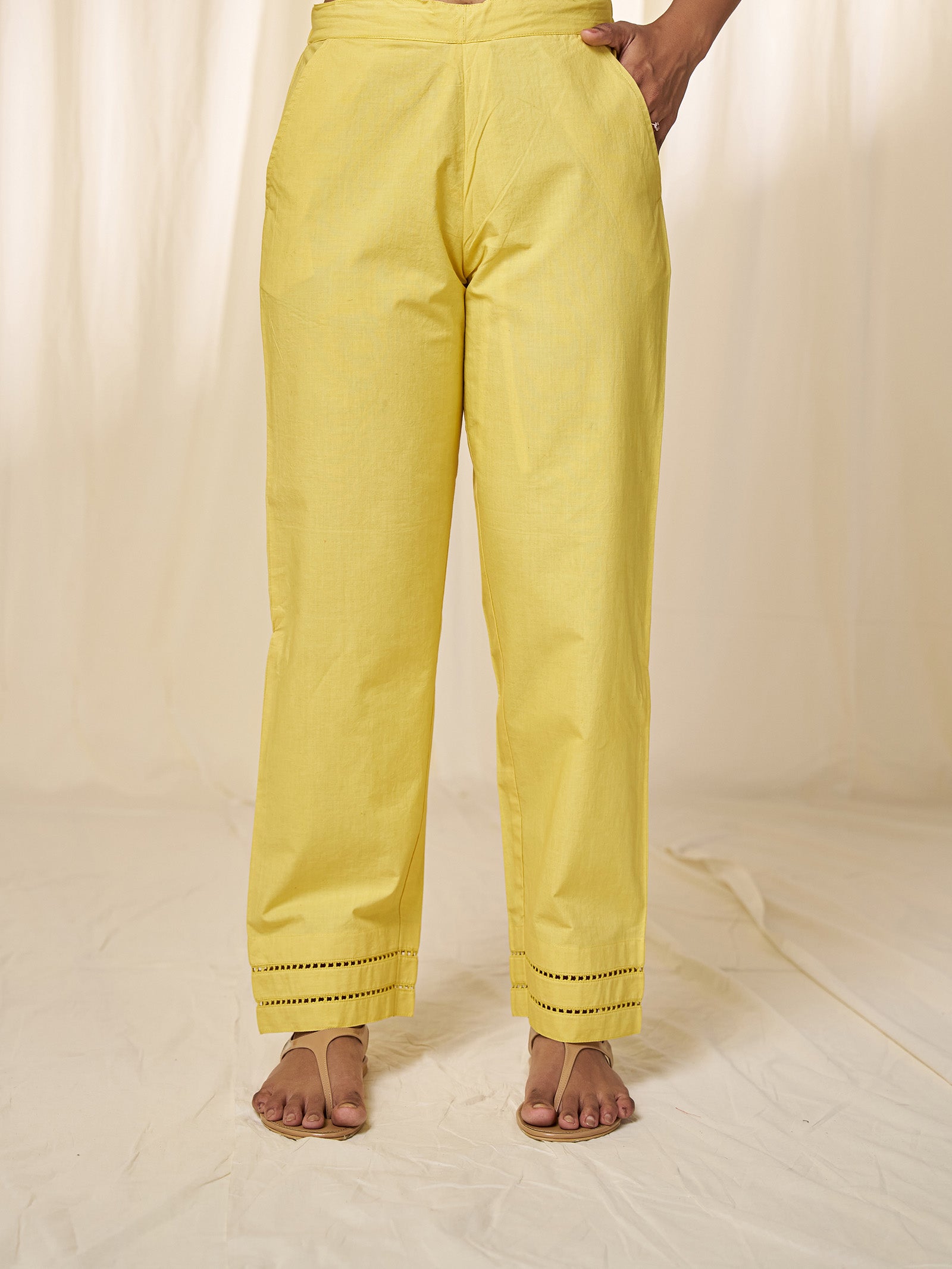 Mimosa Cotton Straight Pants