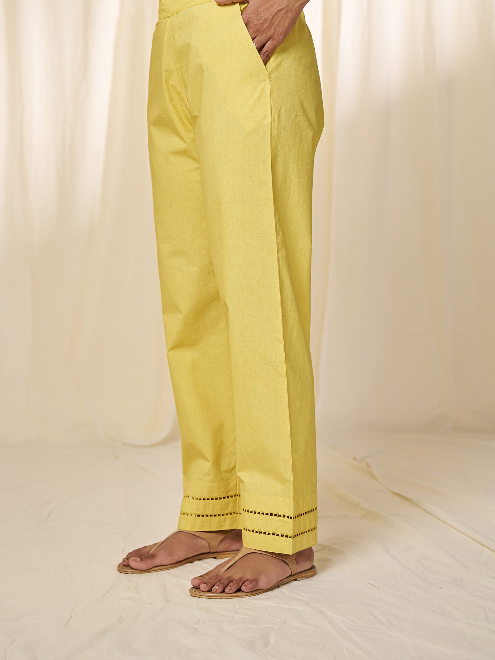 Mimosa Cotton Straight Pants