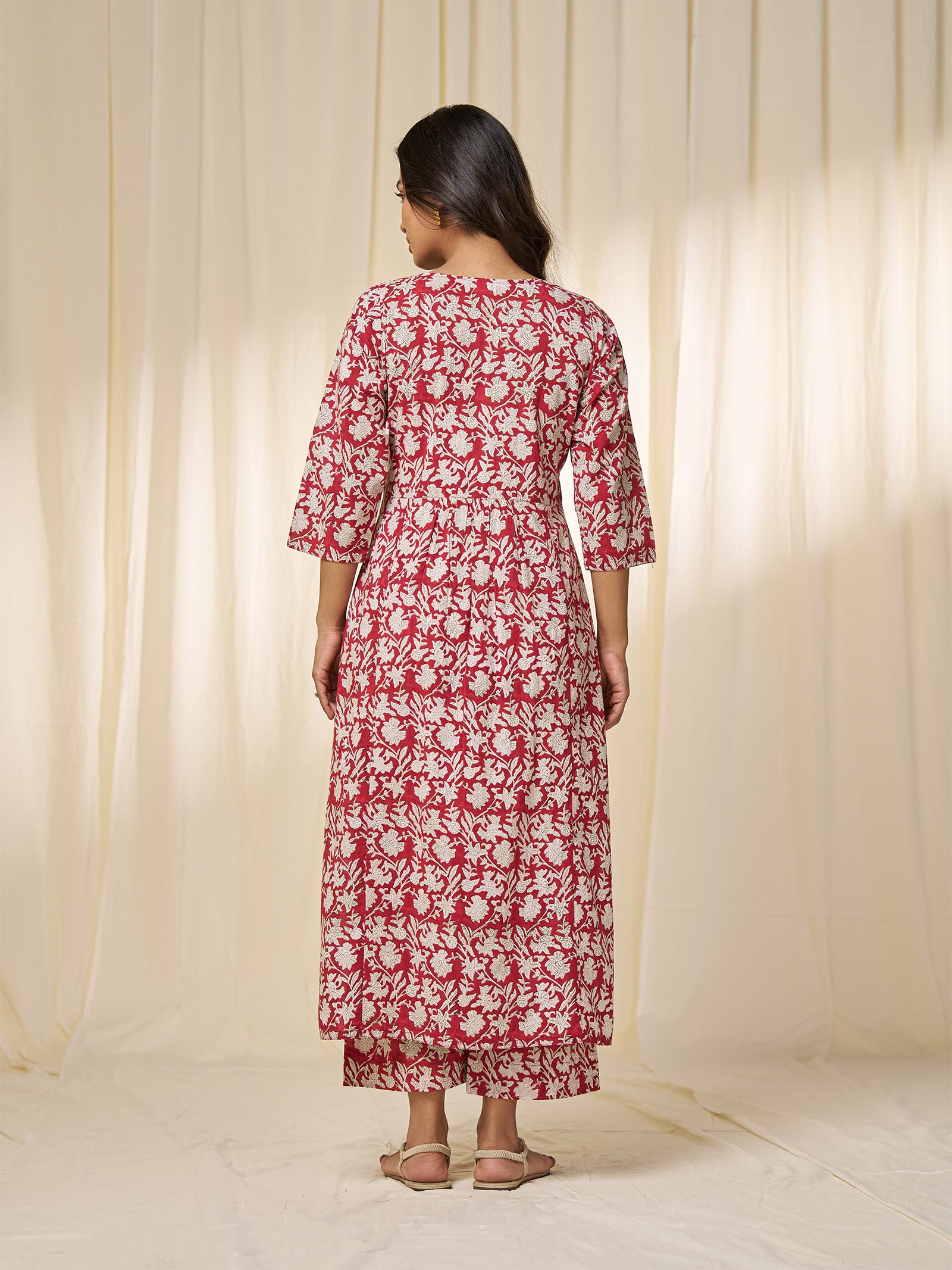 Sindoori Cotton Kurta